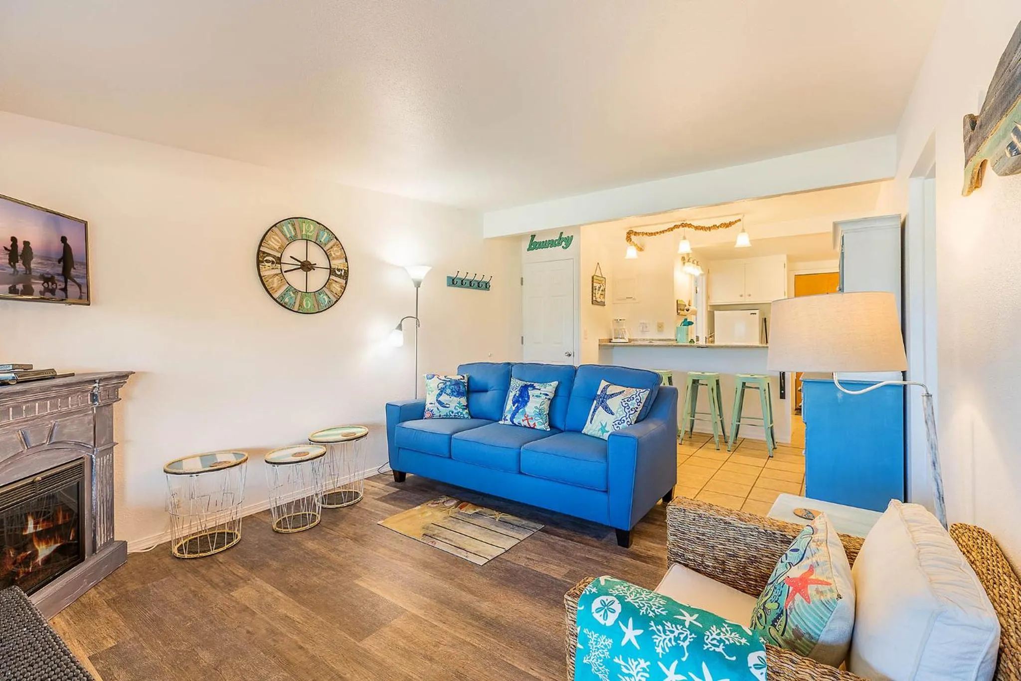 Living room in Sandy Days Condo