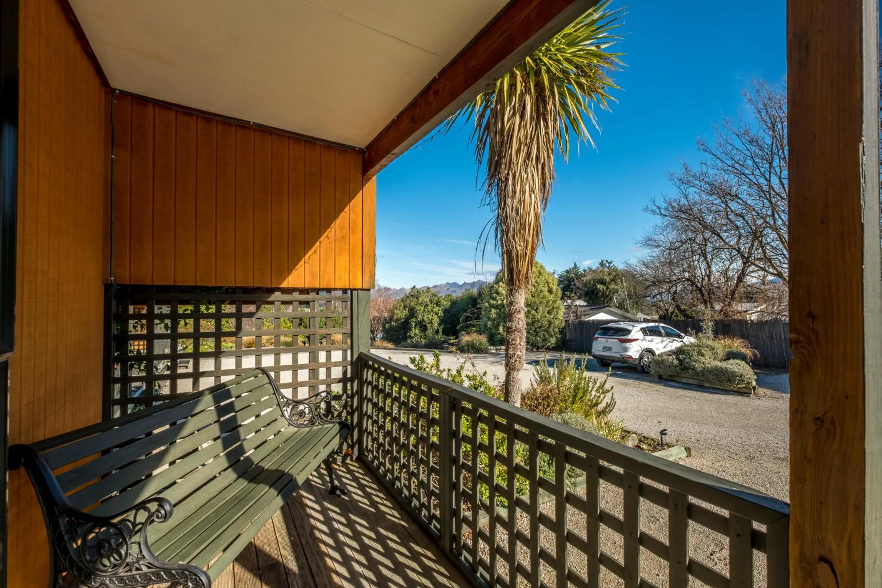 Balcony/Terrace in Alpine Garden Motel