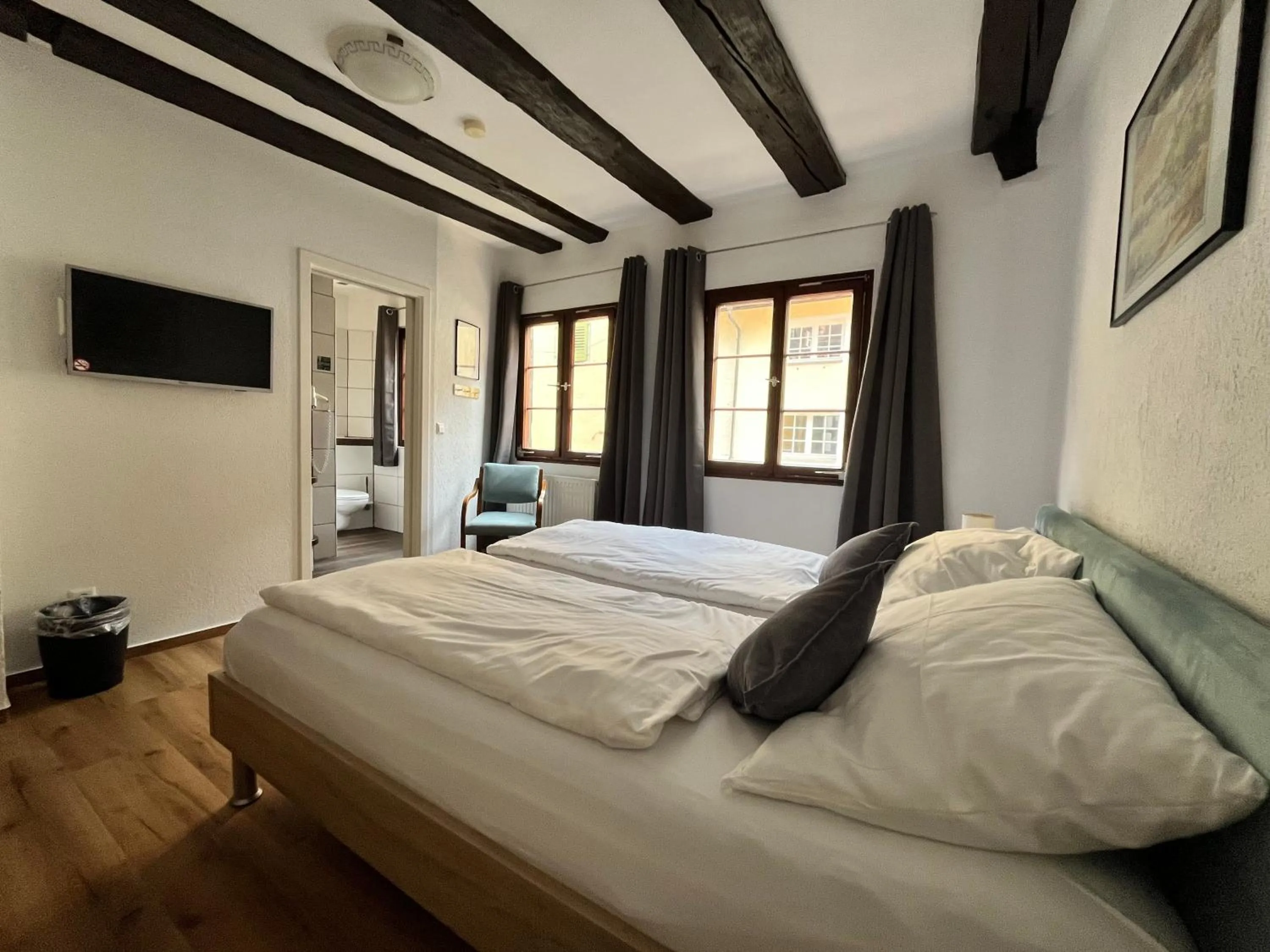 TV and multimedia, Bed in Gästehaus AM HAFEN