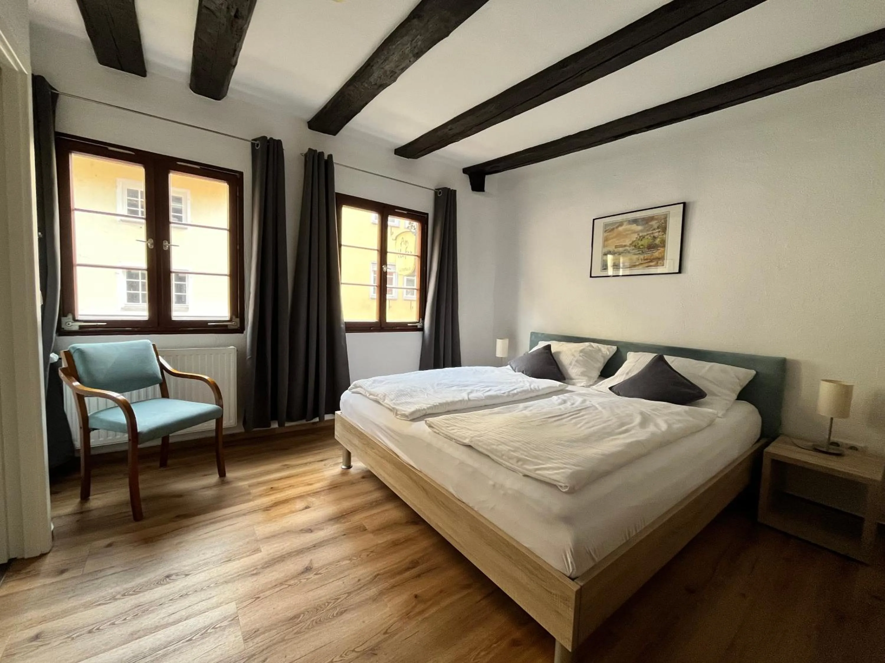 Photo of the whole room, Bed in Gästehaus AM HAFEN