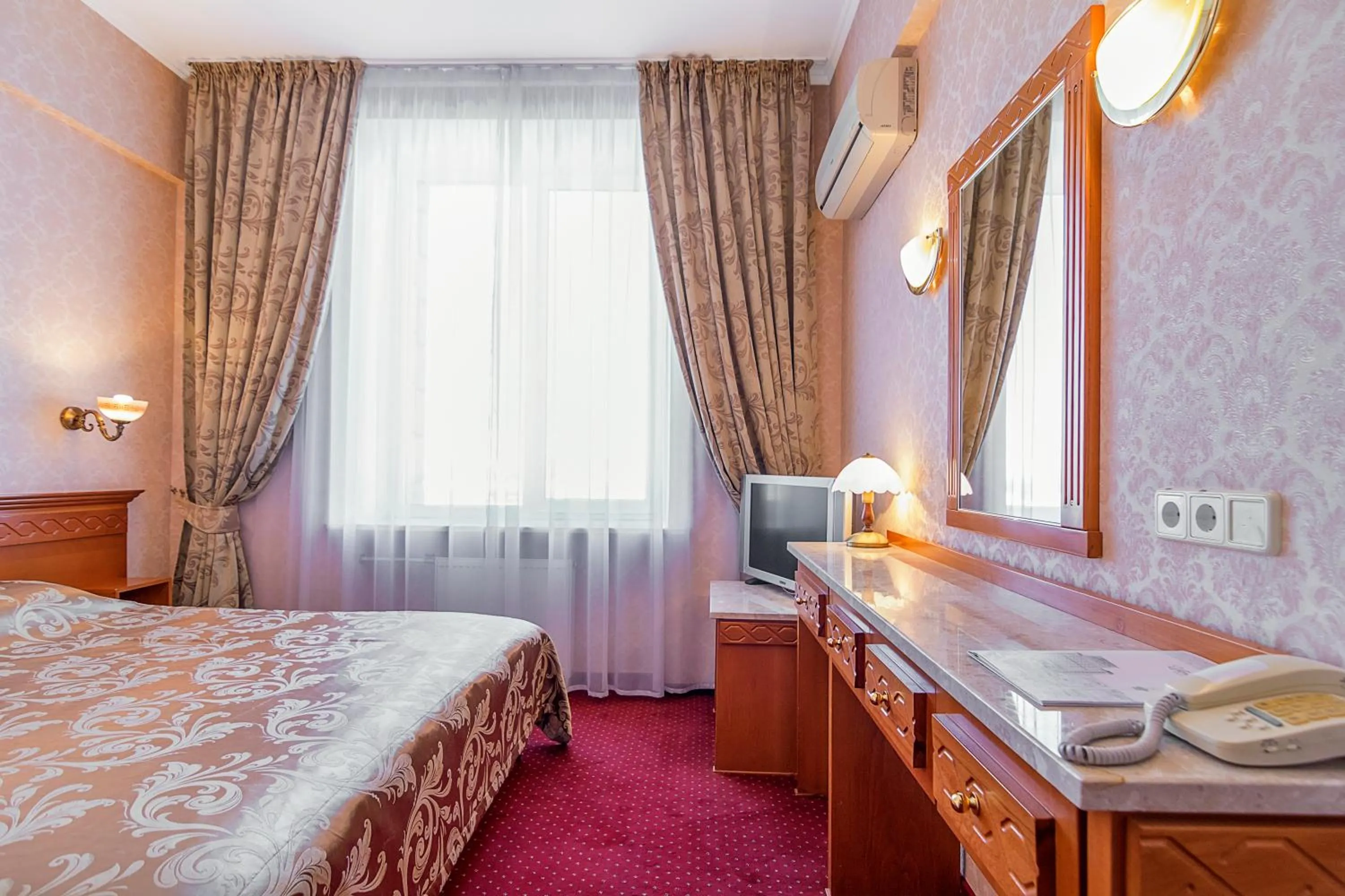 Bed in Ukraine Hotel