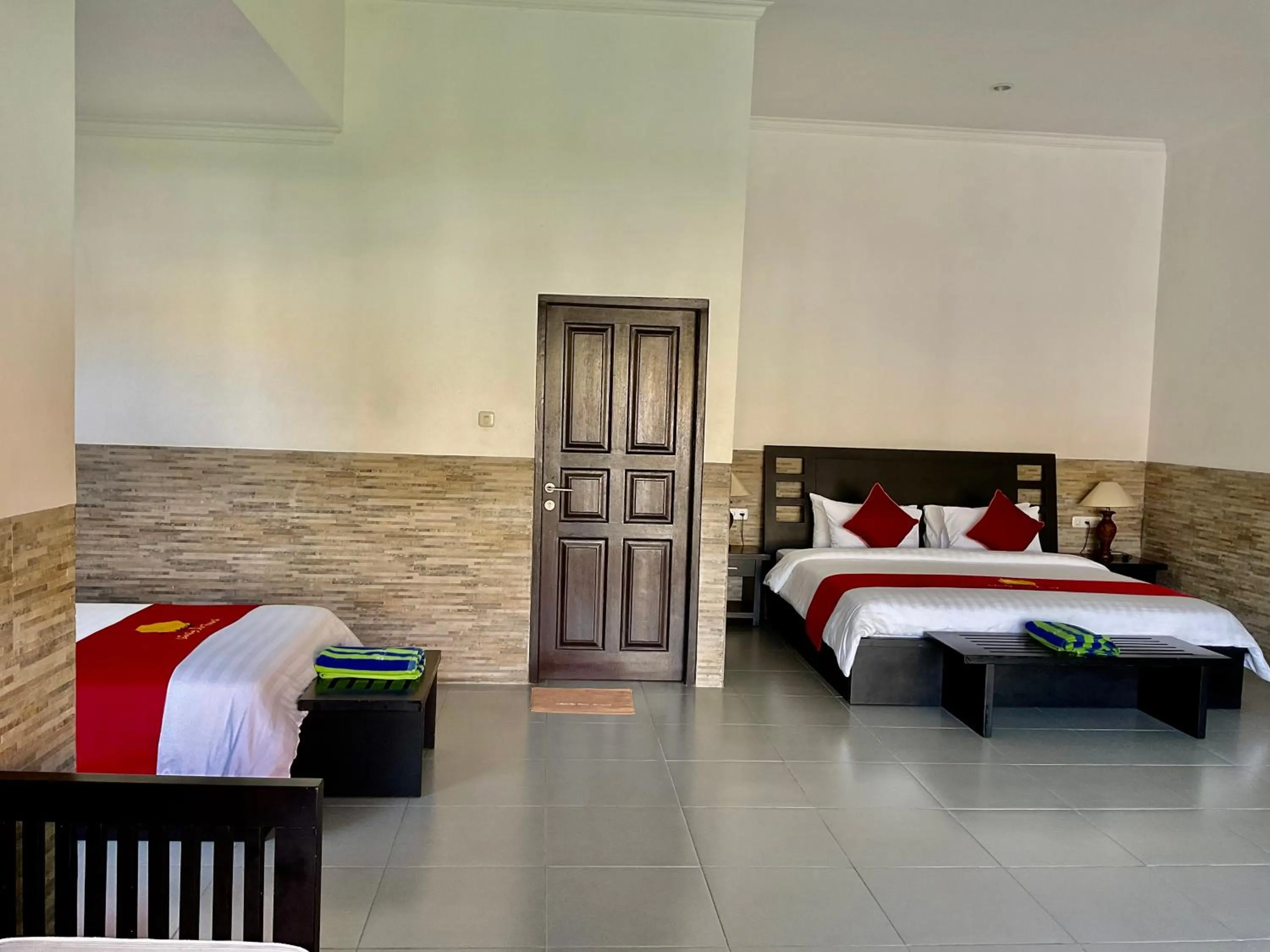 Bed in Liberty Dive Resort