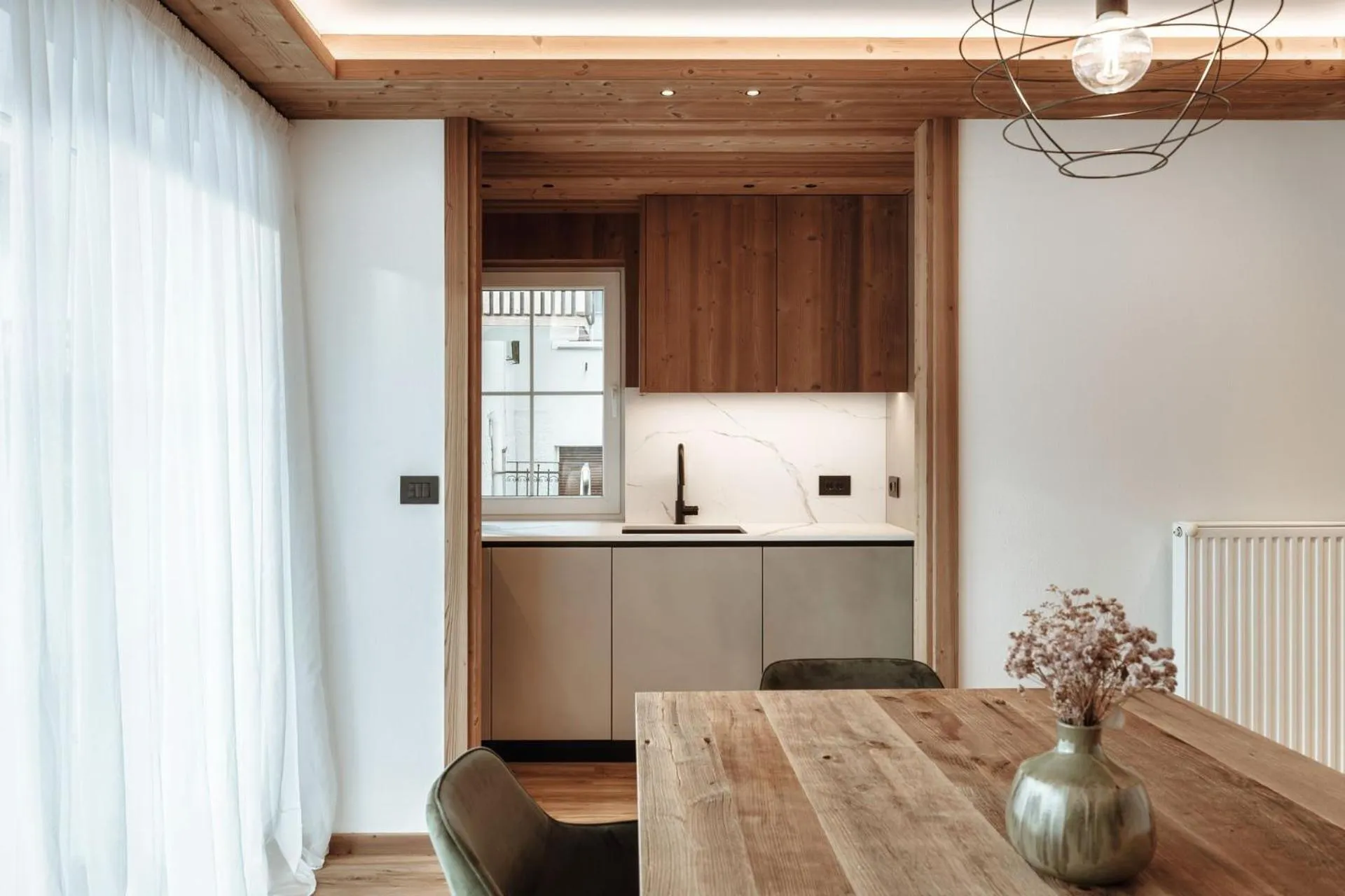 Kitchen or kitchenette in Appartamenti Olympic