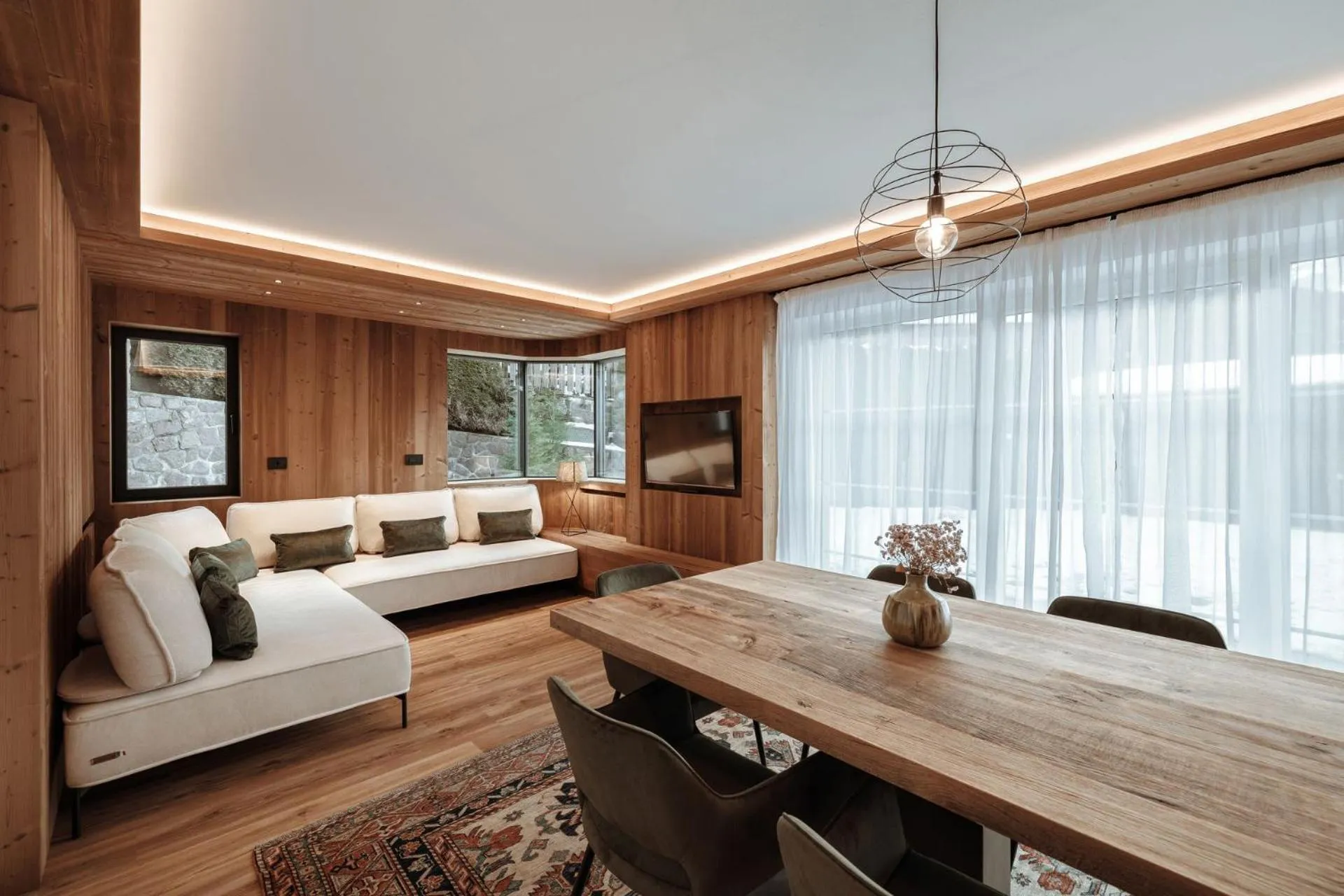 Living room, Bed in Appartamenti Olympic