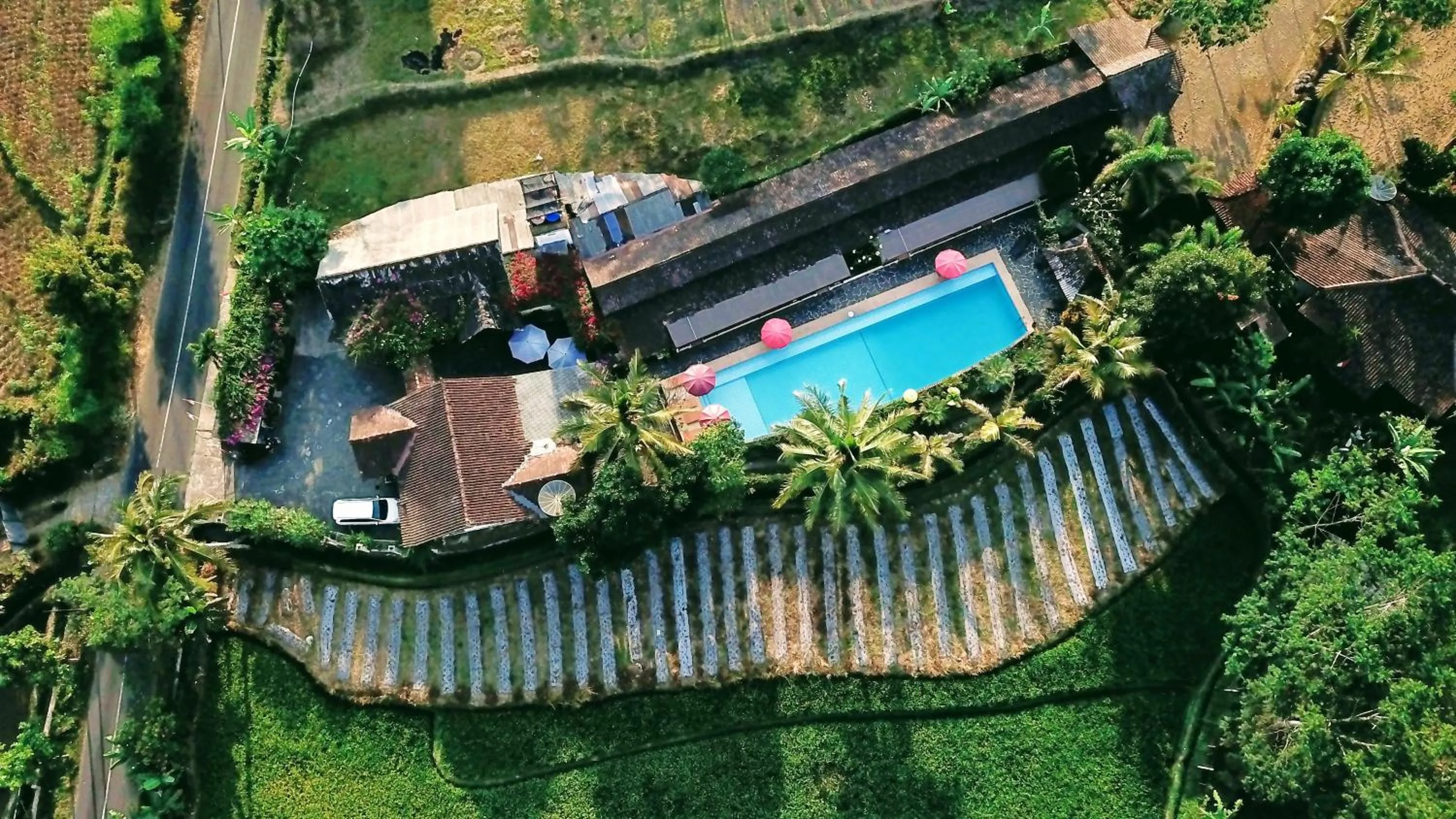 Bird's eye view in Villa Sumbing Indah