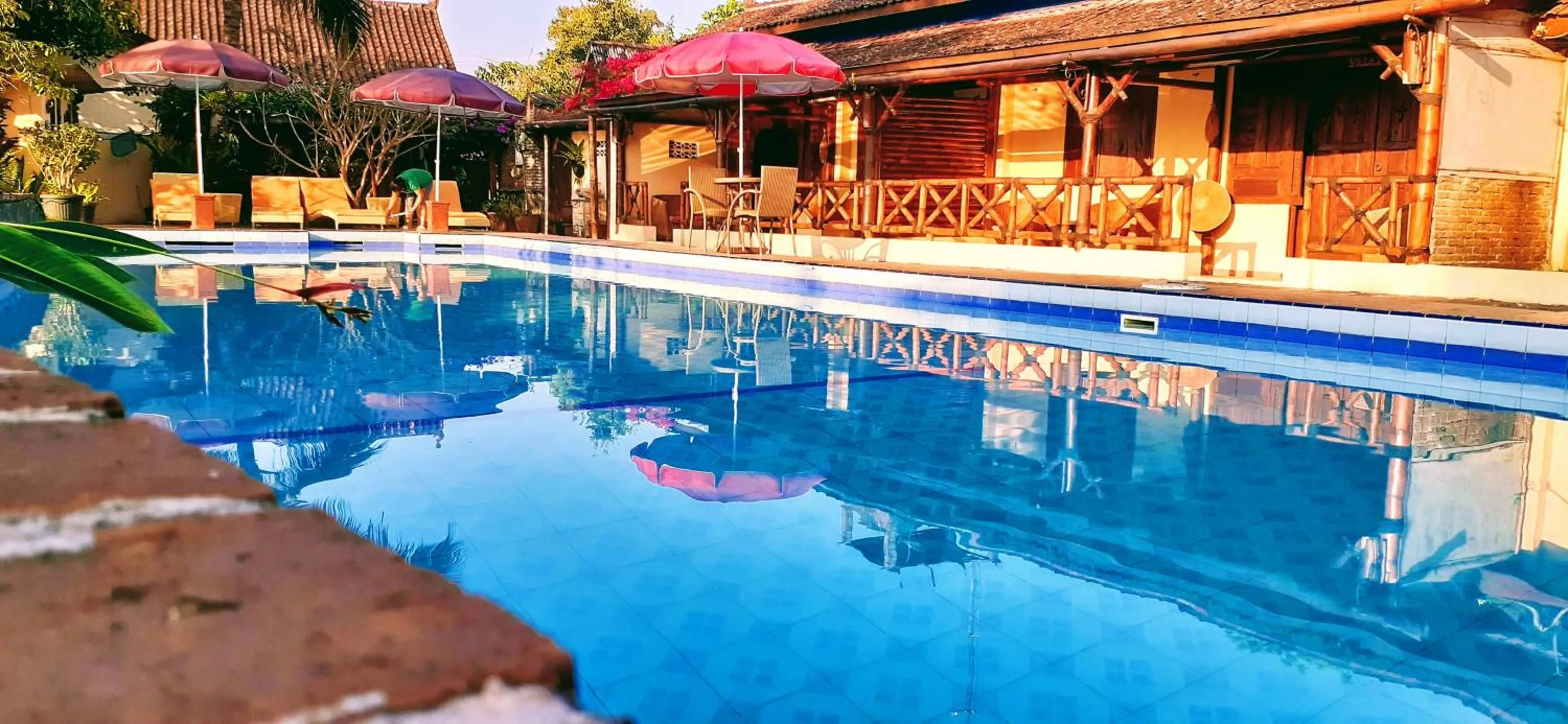 Pool view in Villa Sumbing Indah