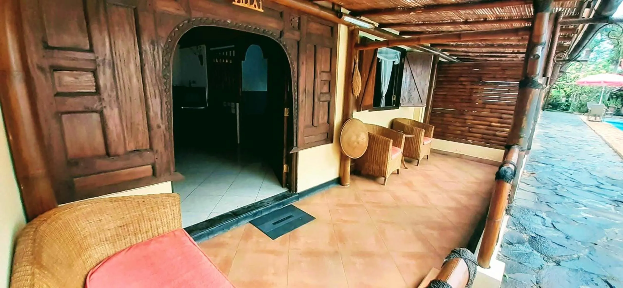 Balcony/Terrace in Villa Sumbing Indah