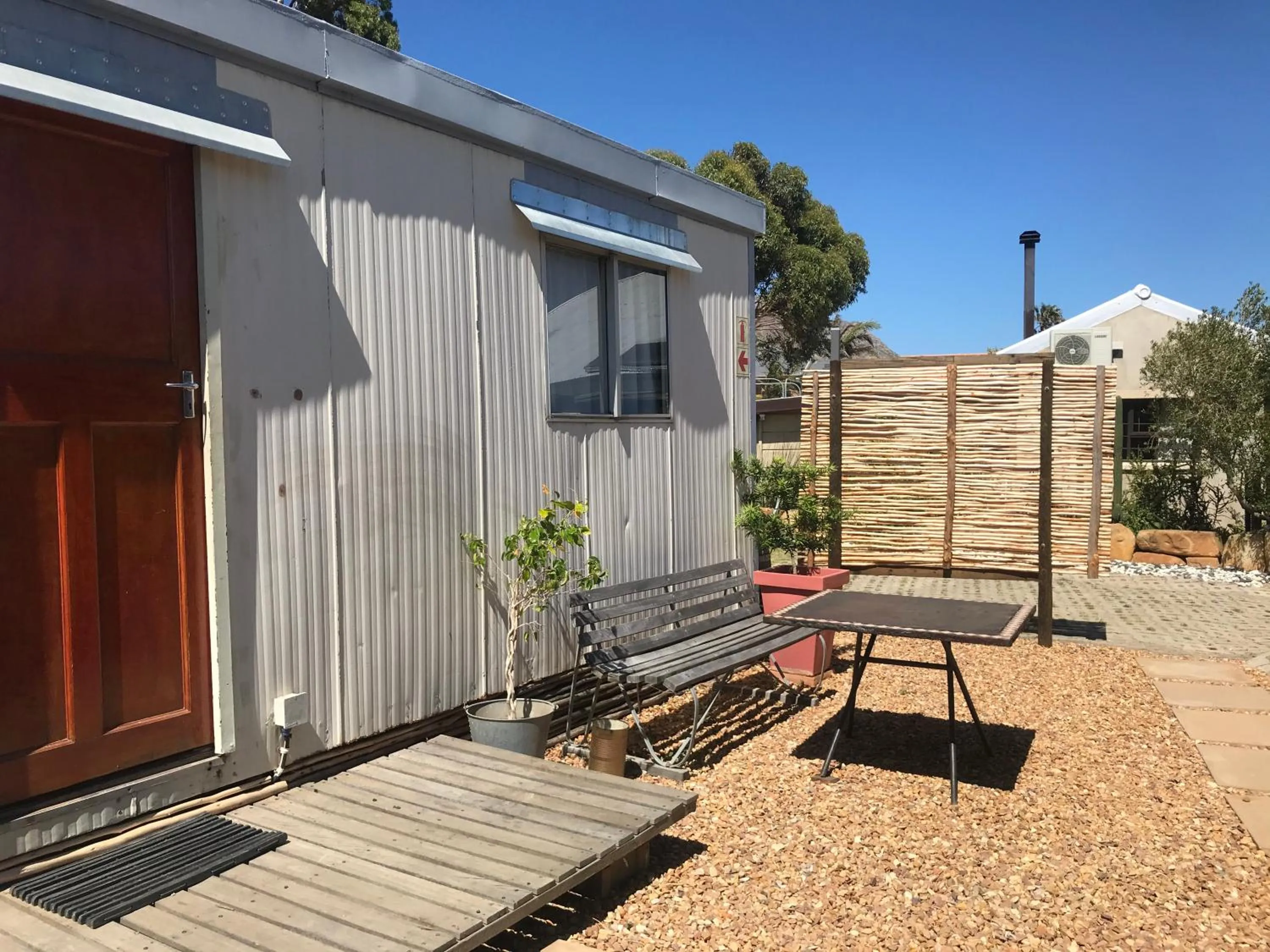 Seating area in The Yard