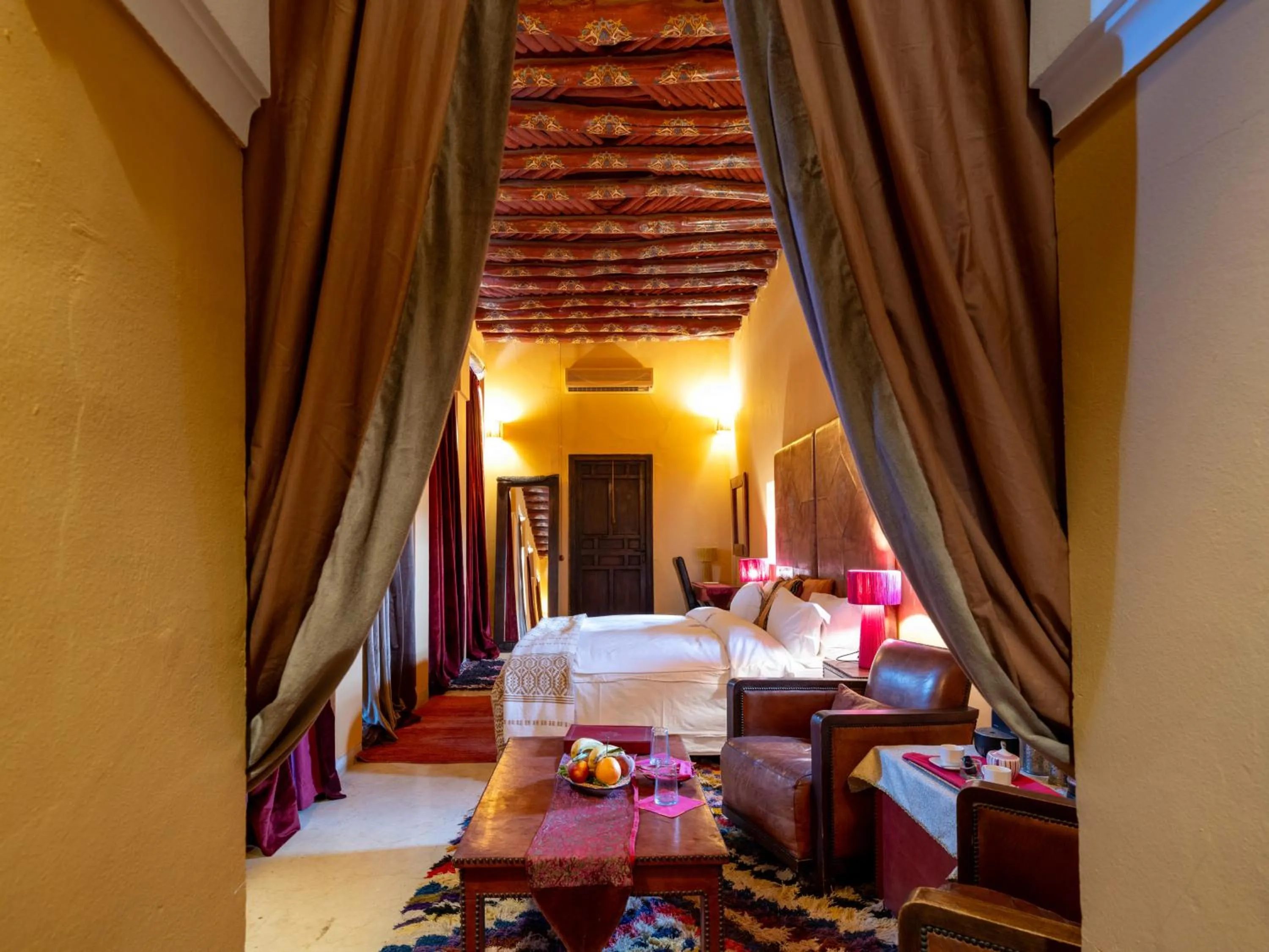 Bed in Kasbah Agafay Hotel & Spa
