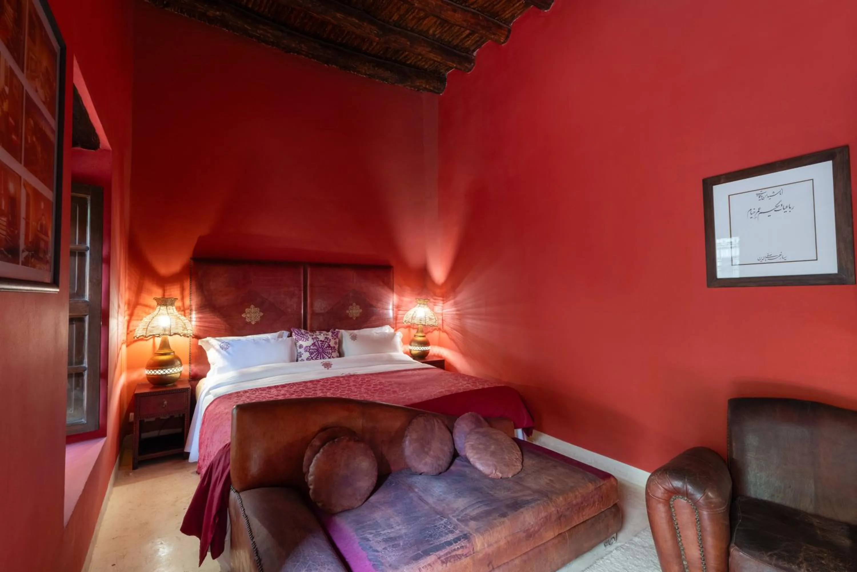 Bed in Kasbah Agafay Hotel & Spa