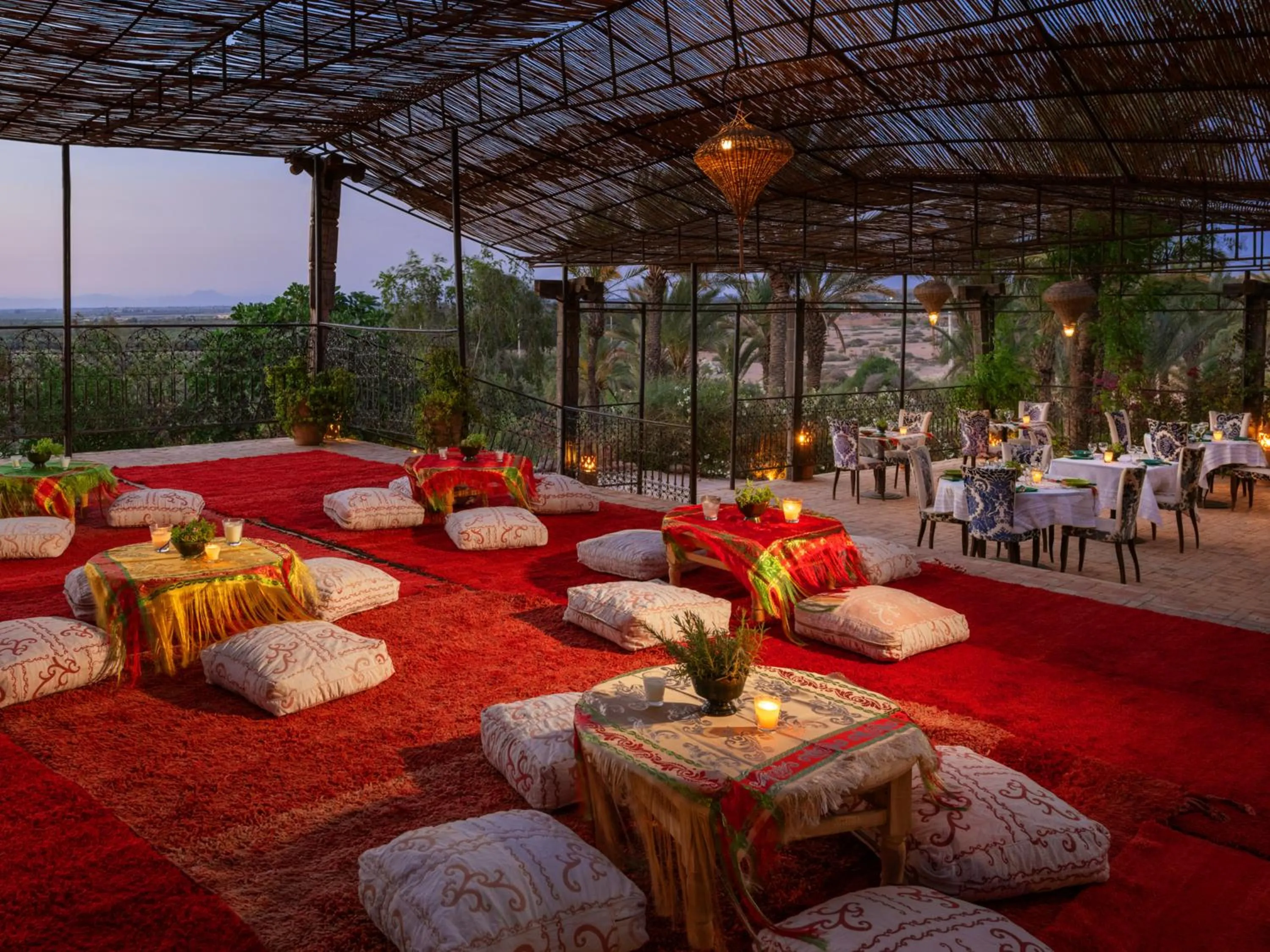 Patio in Kasbah Agafay Hotel & Spa