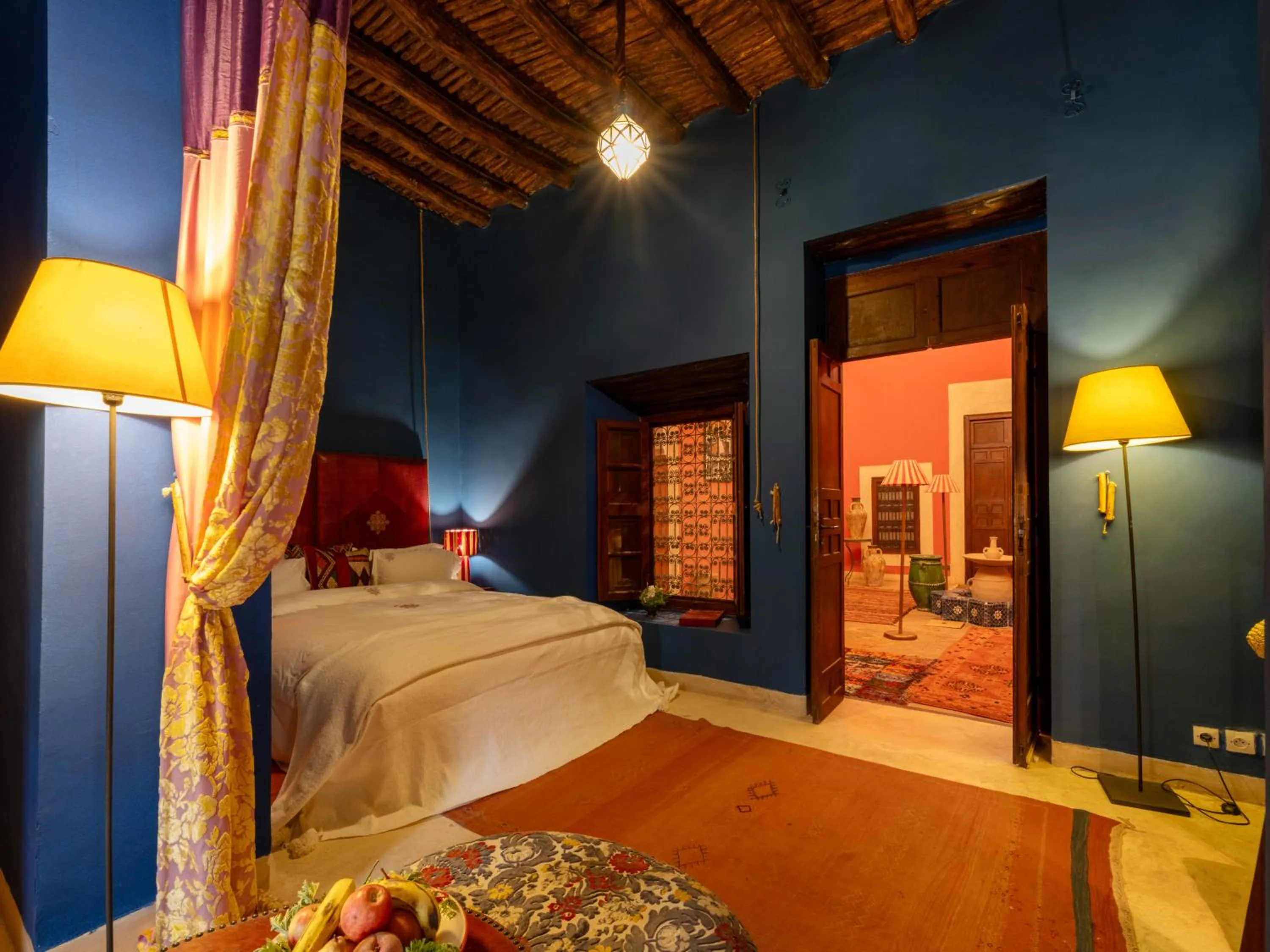 Bed in Kasbah Agafay Hotel & Spa