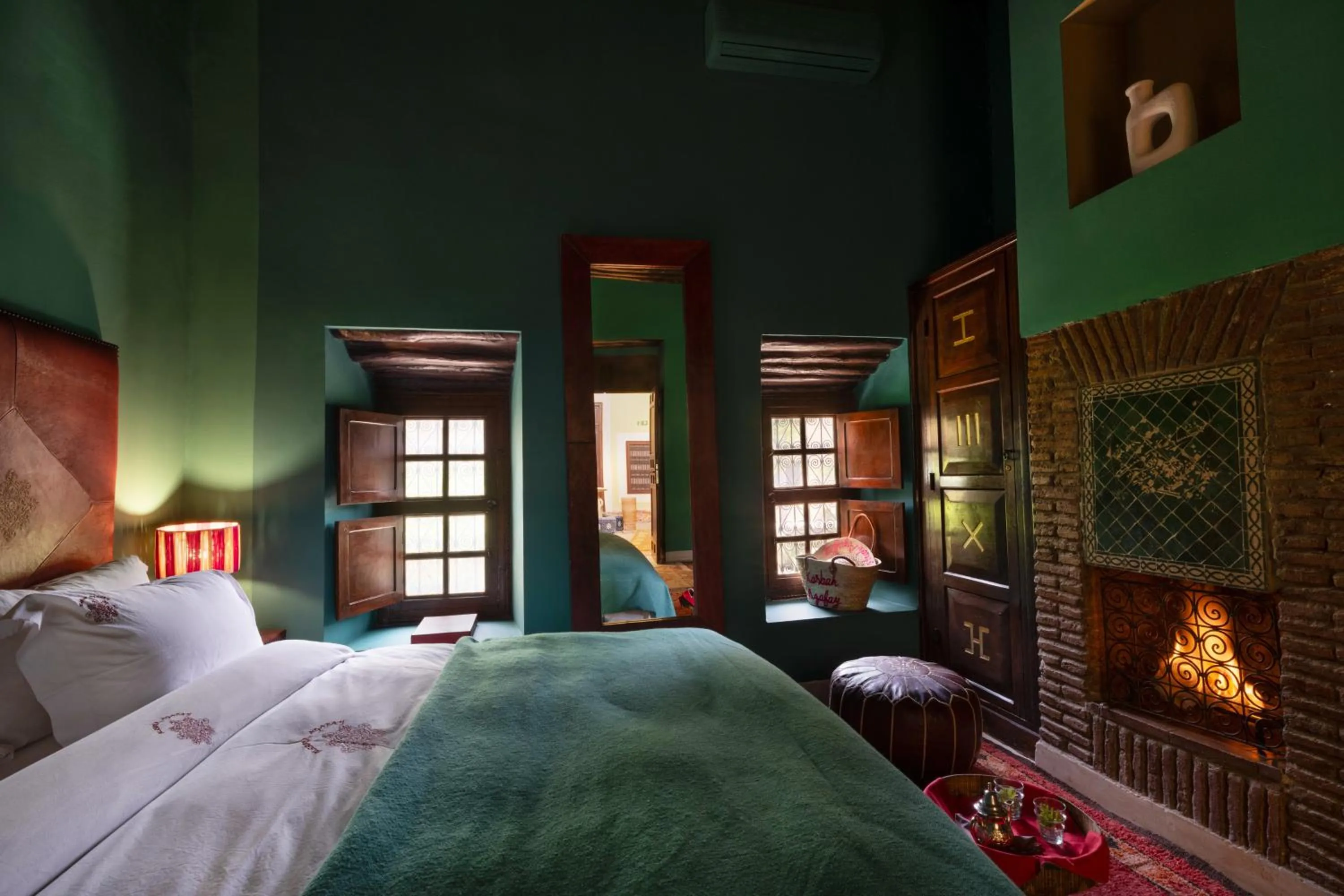 Bed in Kasbah Agafay Hotel & Spa