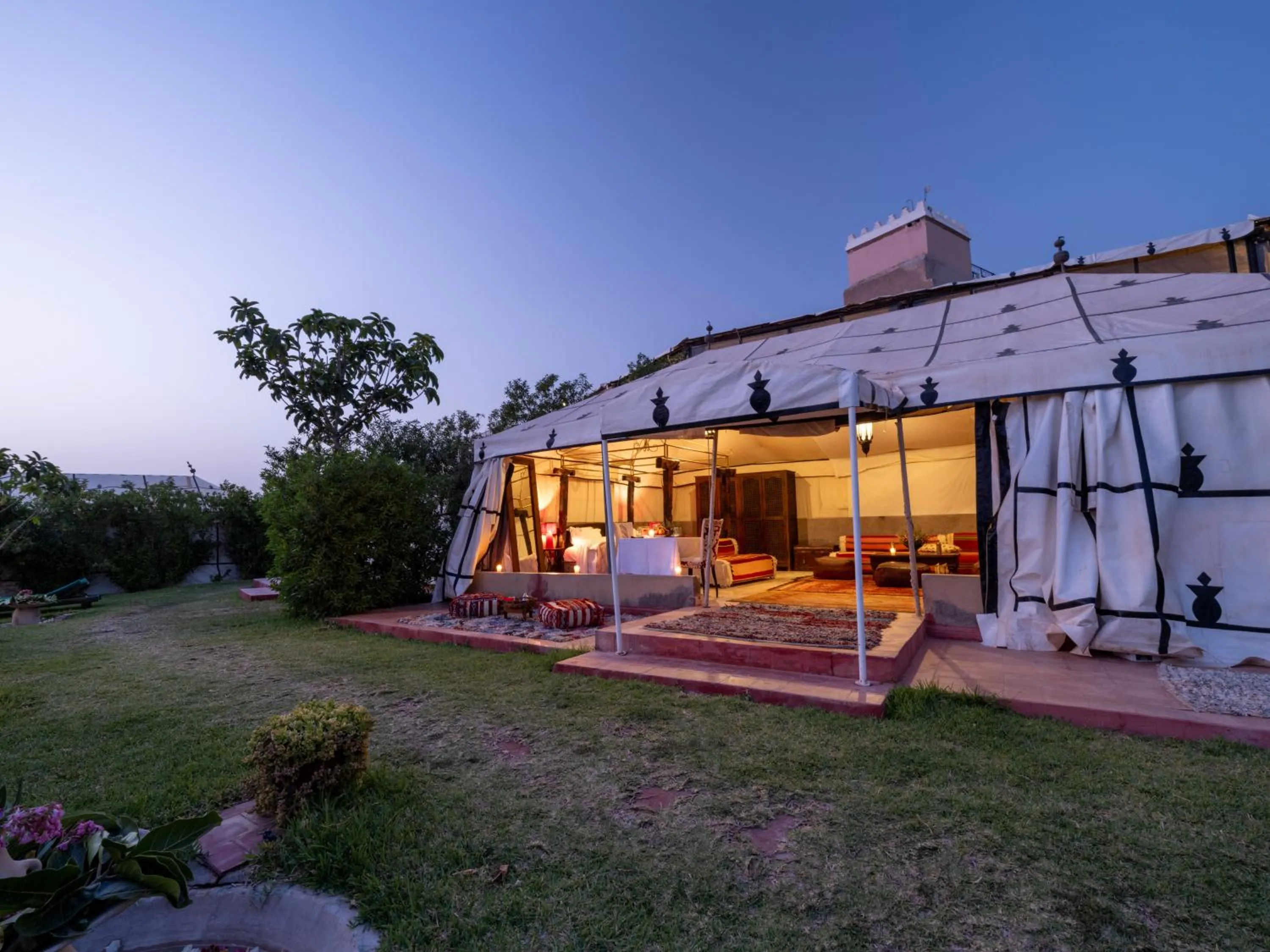 Patio in Kasbah Agafay Hotel & Spa