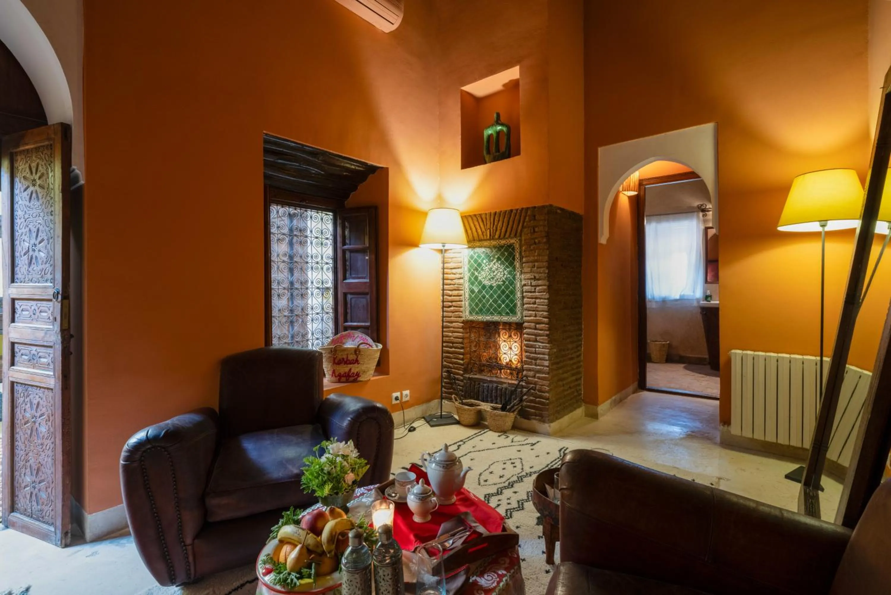 Bed in Kasbah Agafay Hotel & Spa