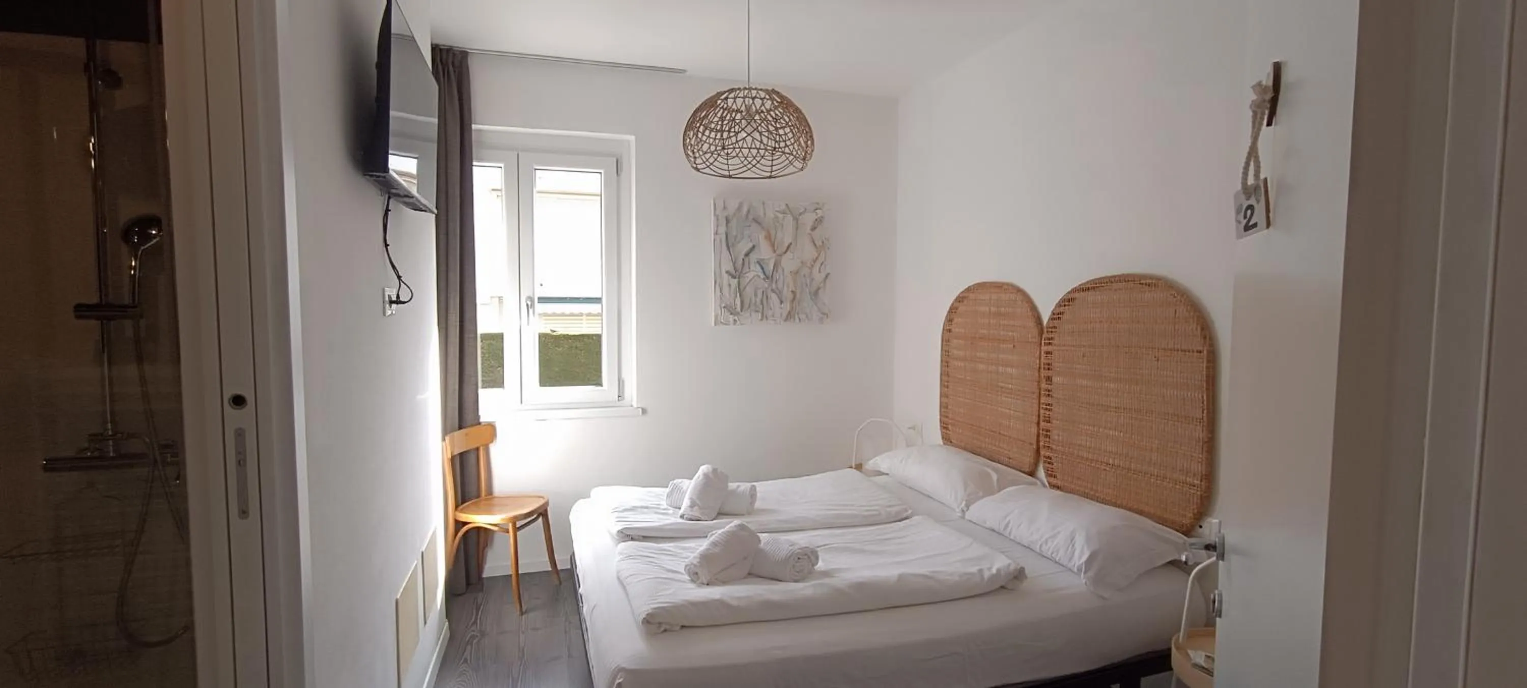 Bed in Hotel Villa Rina