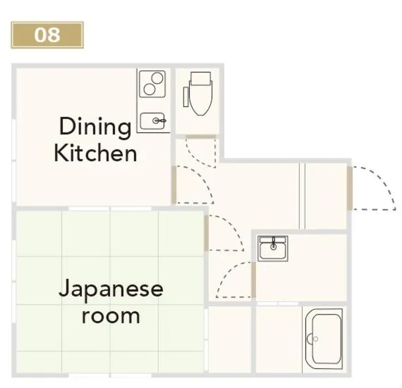 Floor plan in KYOSTAY Iroha Toji Main