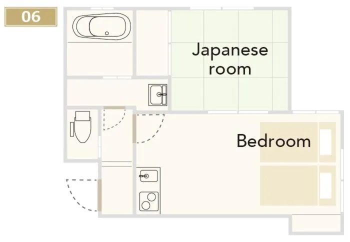Floor plan in KYOSTAY Iroha Toji Main