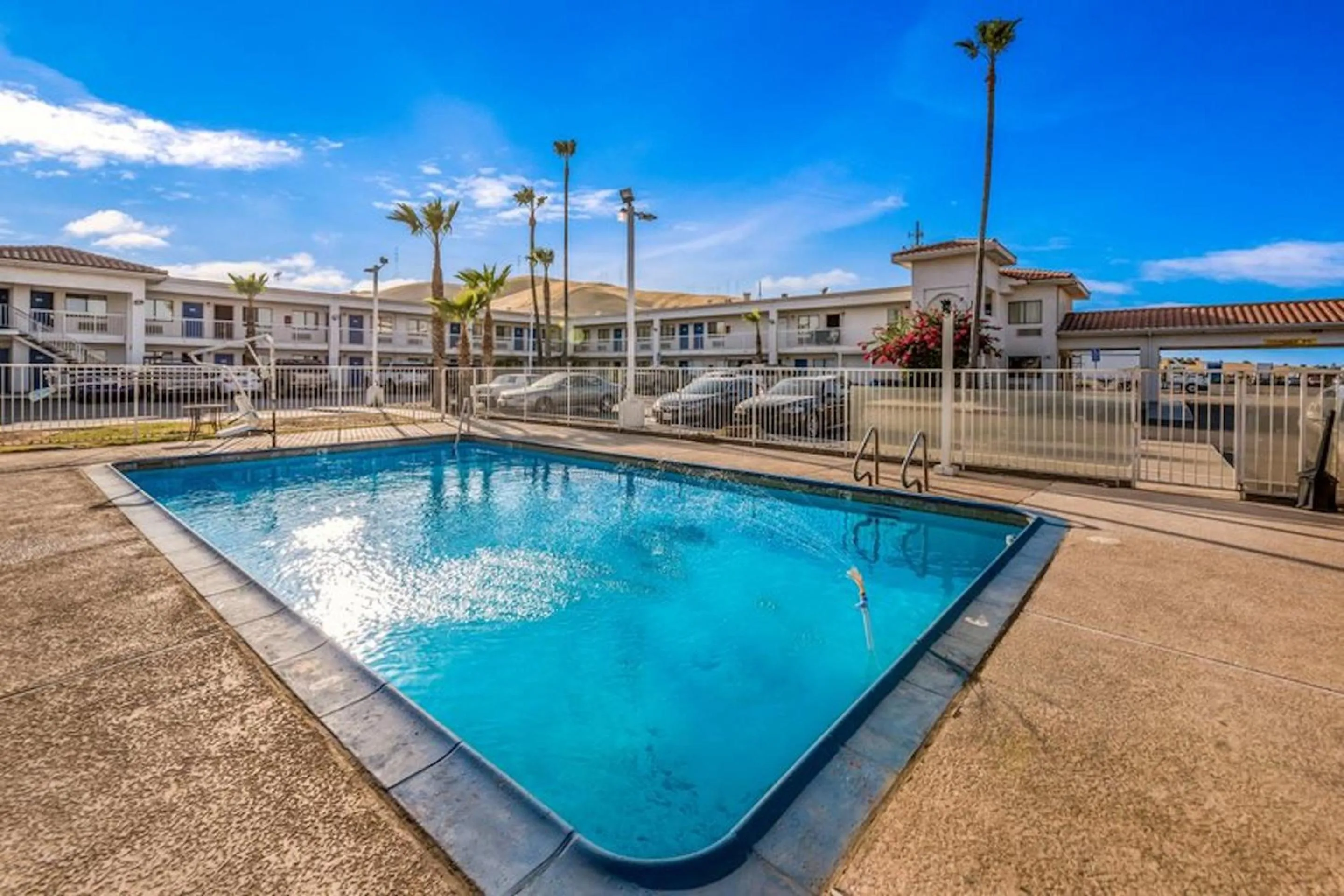 Swimming pool in Motel 6-Westley, CA