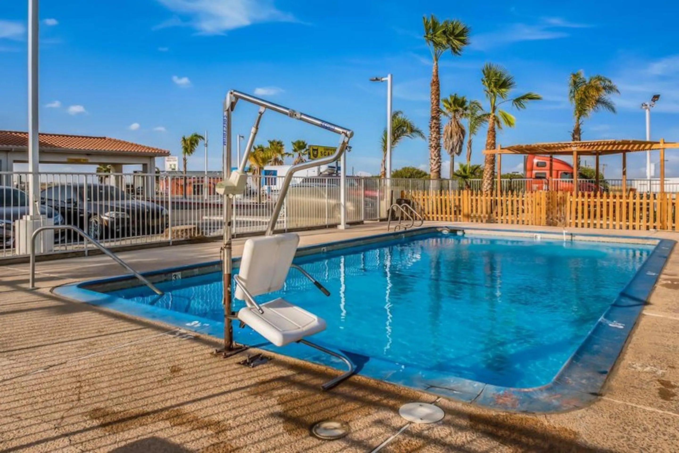 Swimming pool in Motel 6-Westley, CA