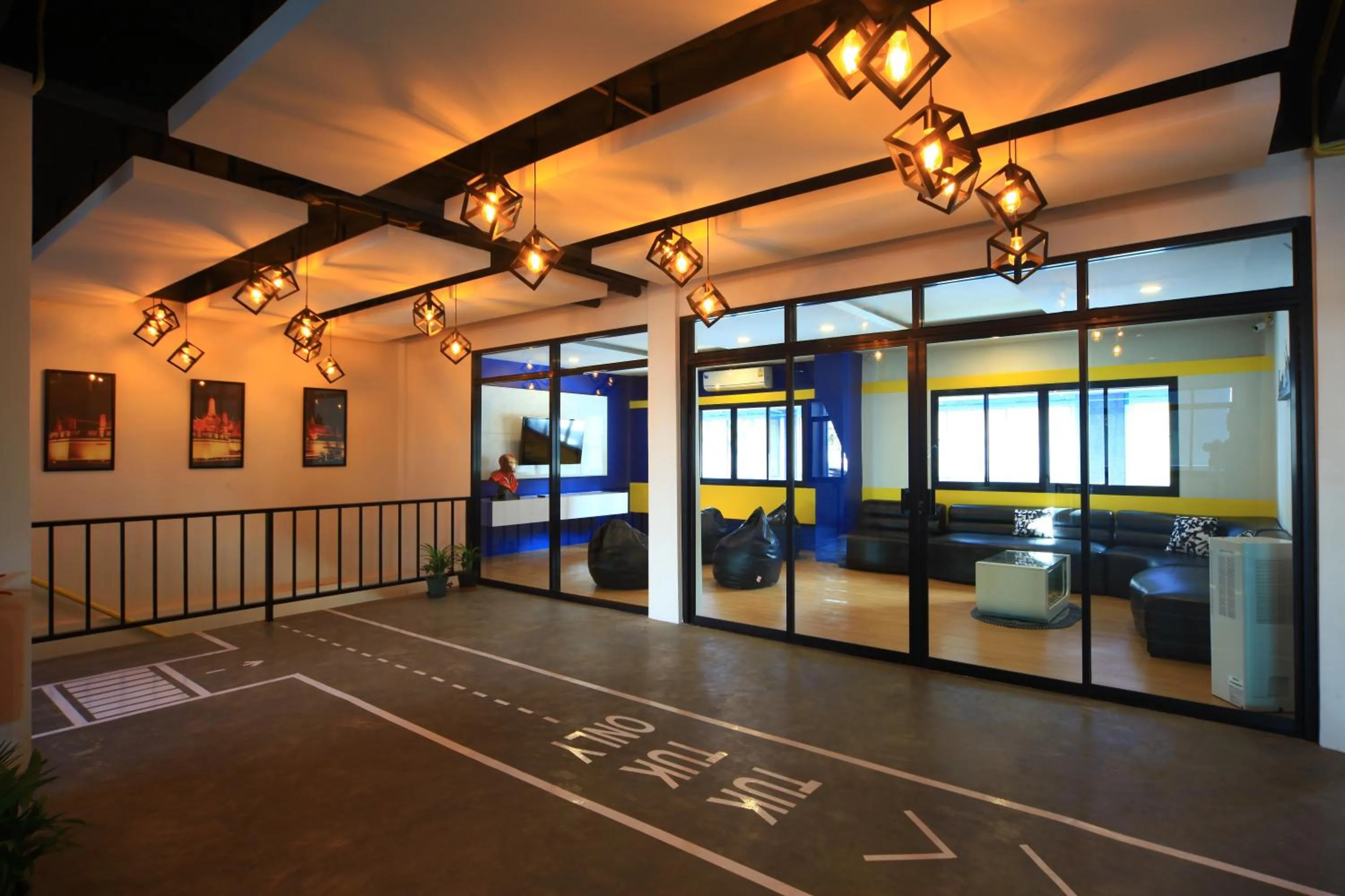 Seating area in Tuk Tuk Hostel