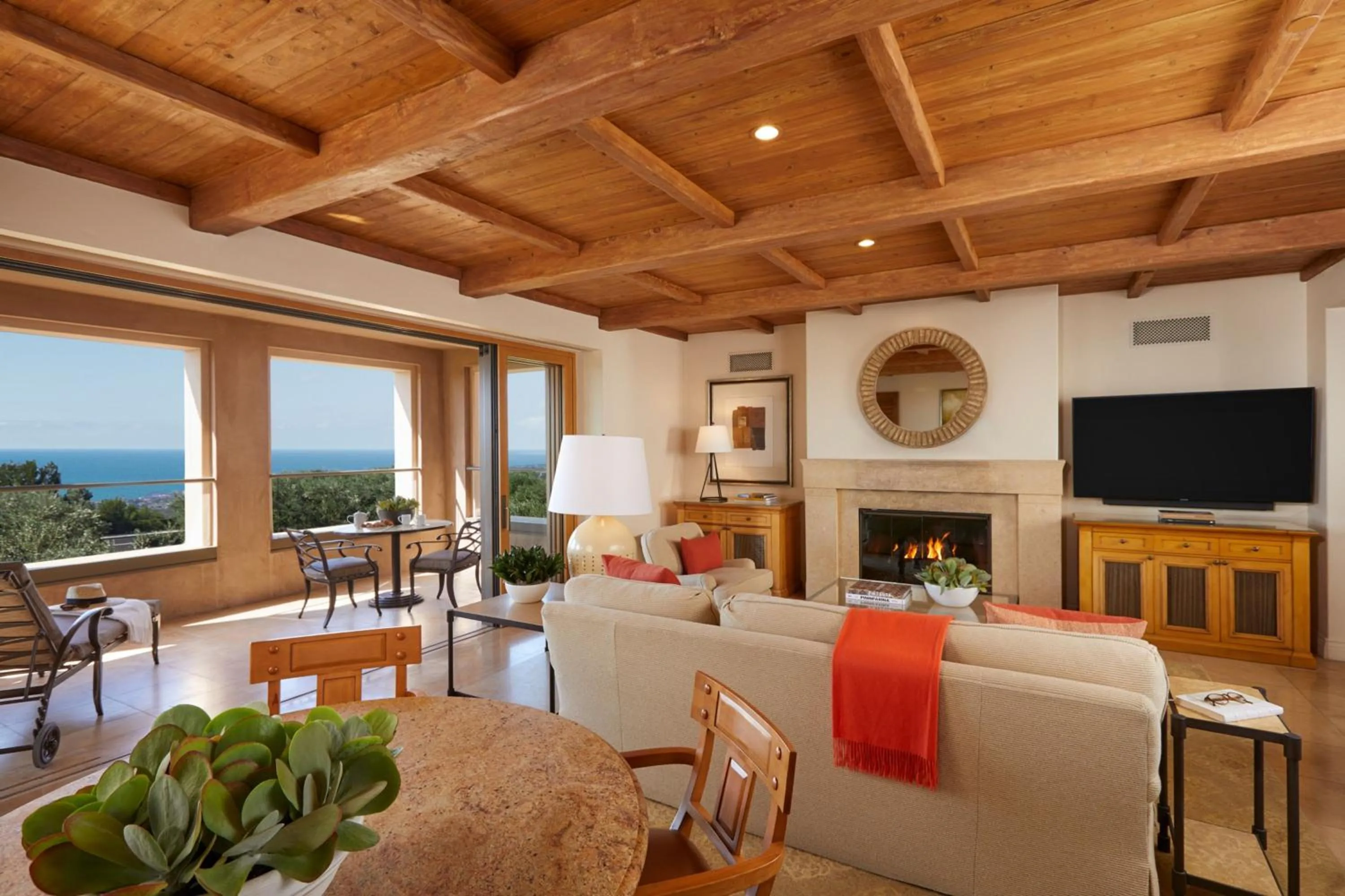 Living room in The Resort at Pelican Hill