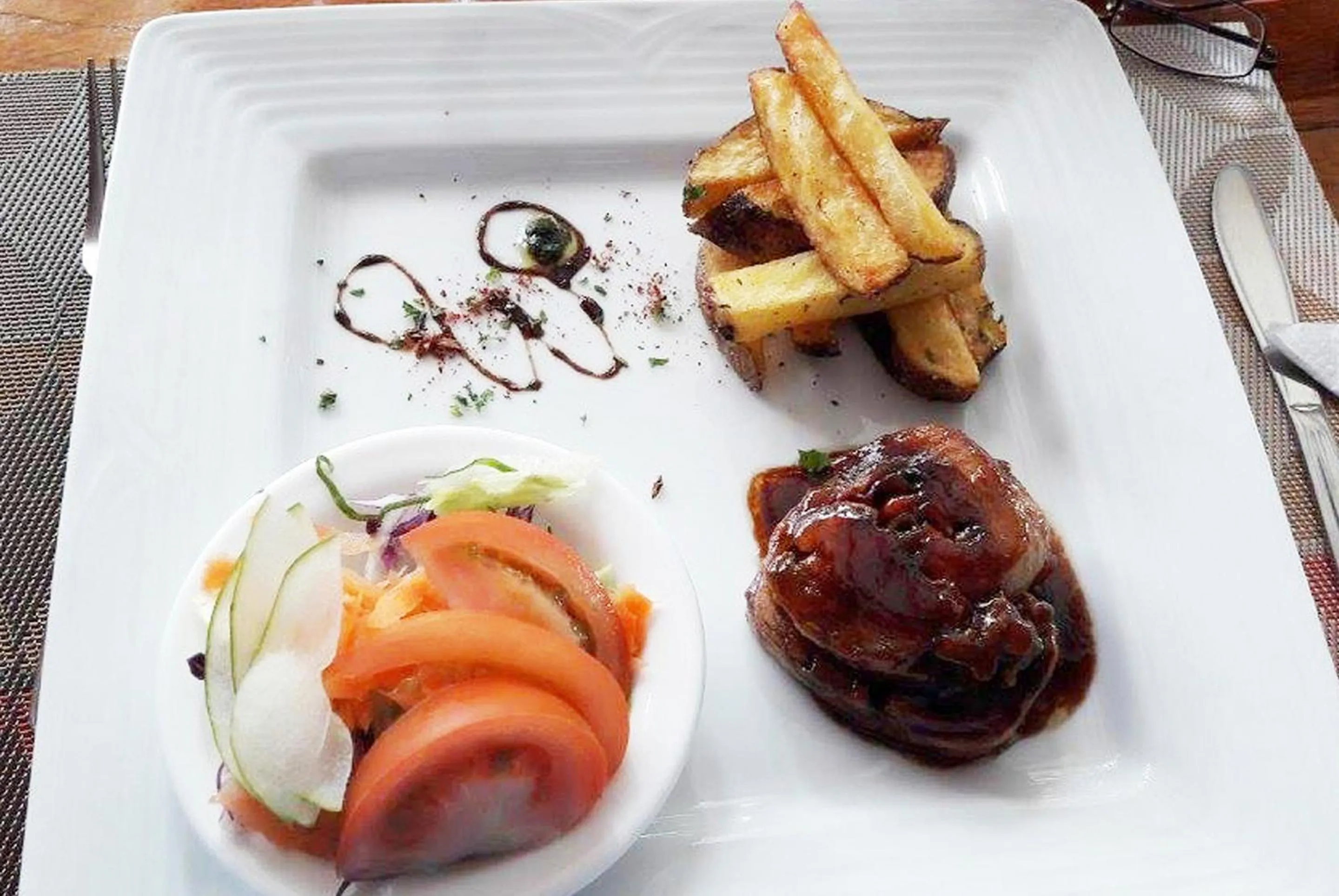 Food close-up in The Wooden House Hotel