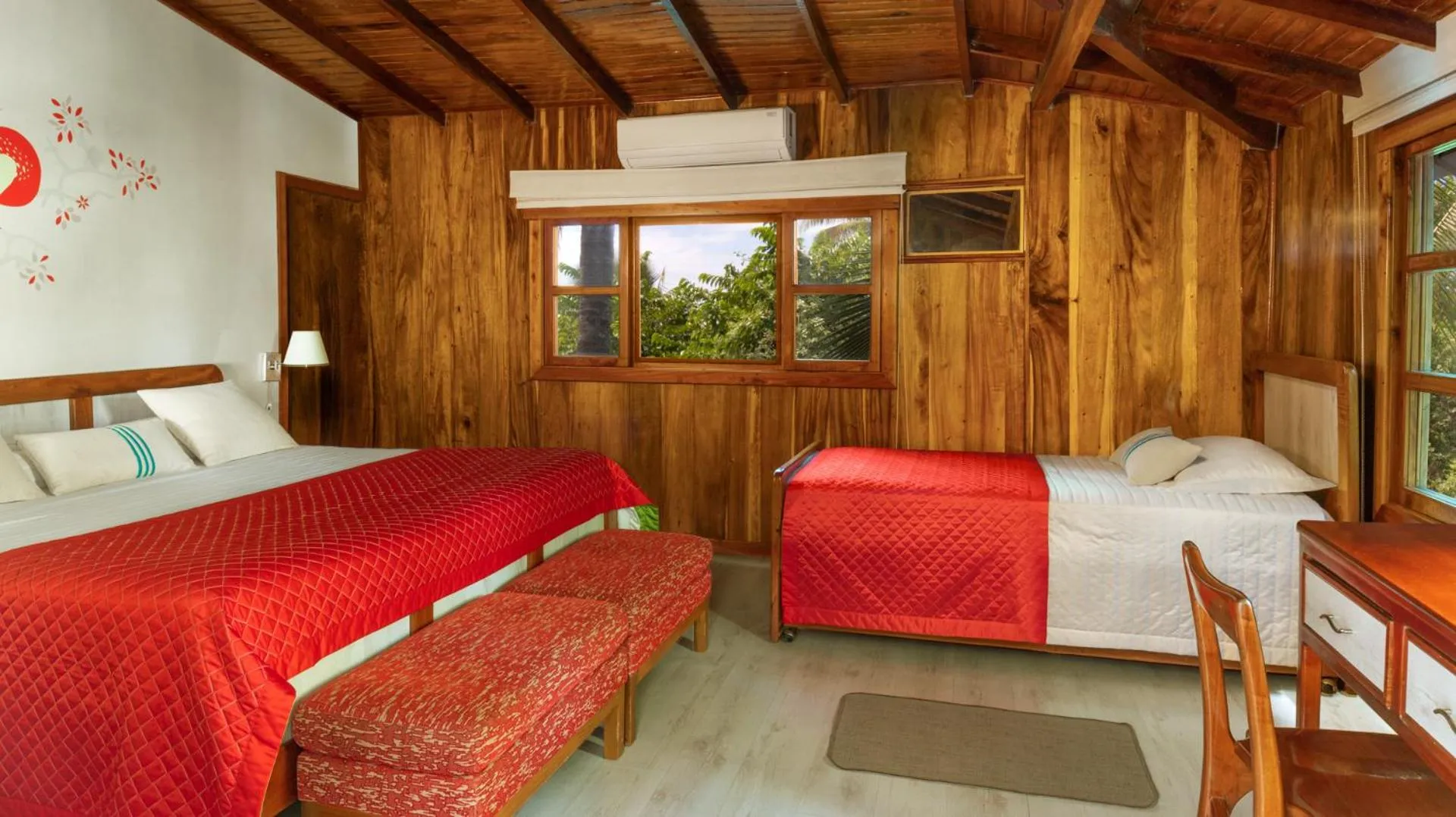 Bed in The Wooden House Hotel