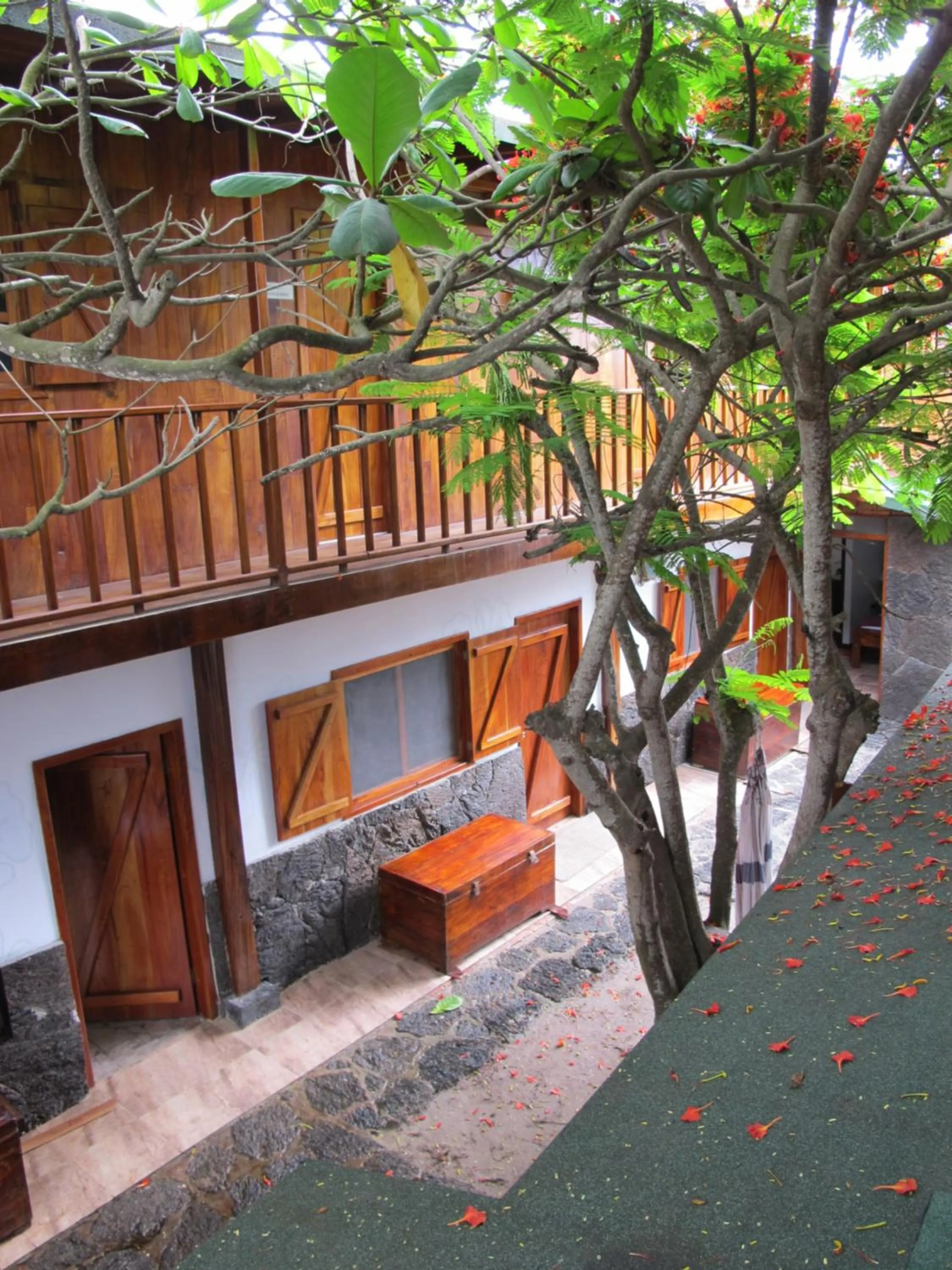 Patio in The Wooden House Hotel
