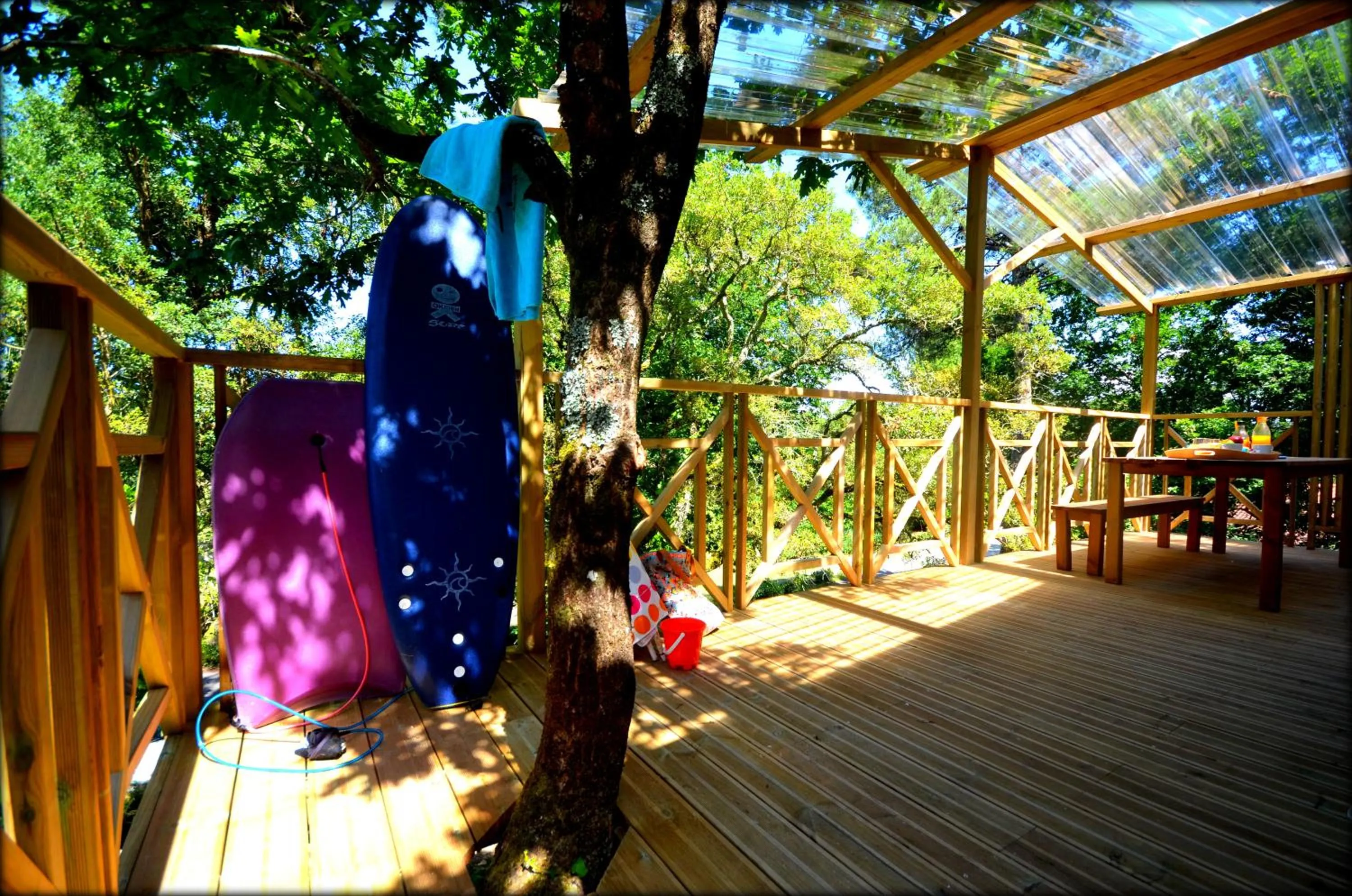 Patio in Village Nature et Océan à côté de la plage avec piscine et jacuzzi