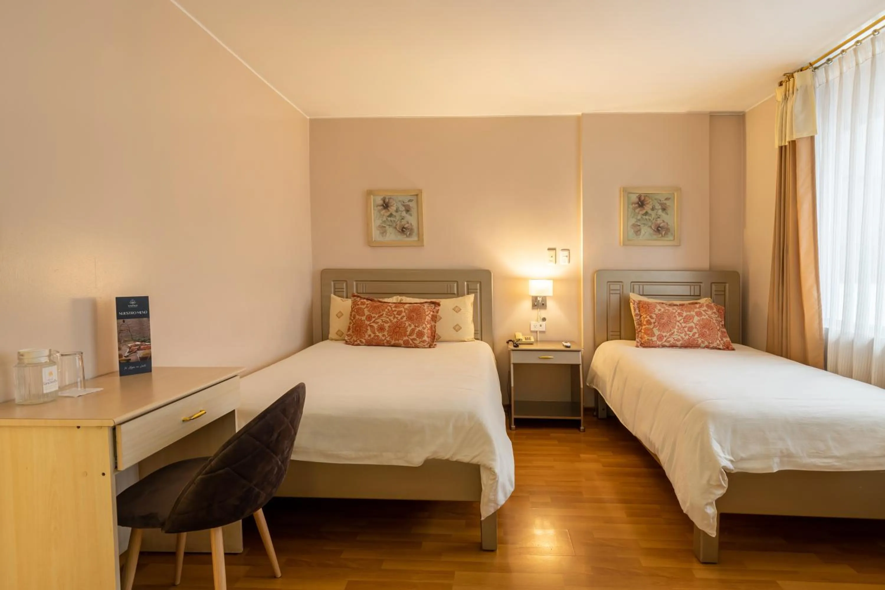 Bed in Hotel Sandmelis