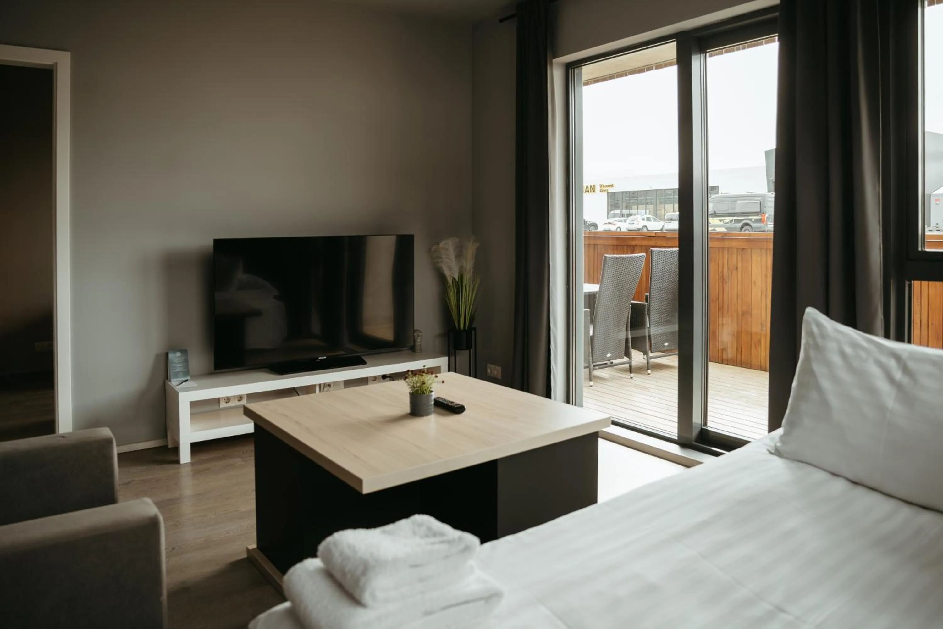 Bed in Vík Apartments