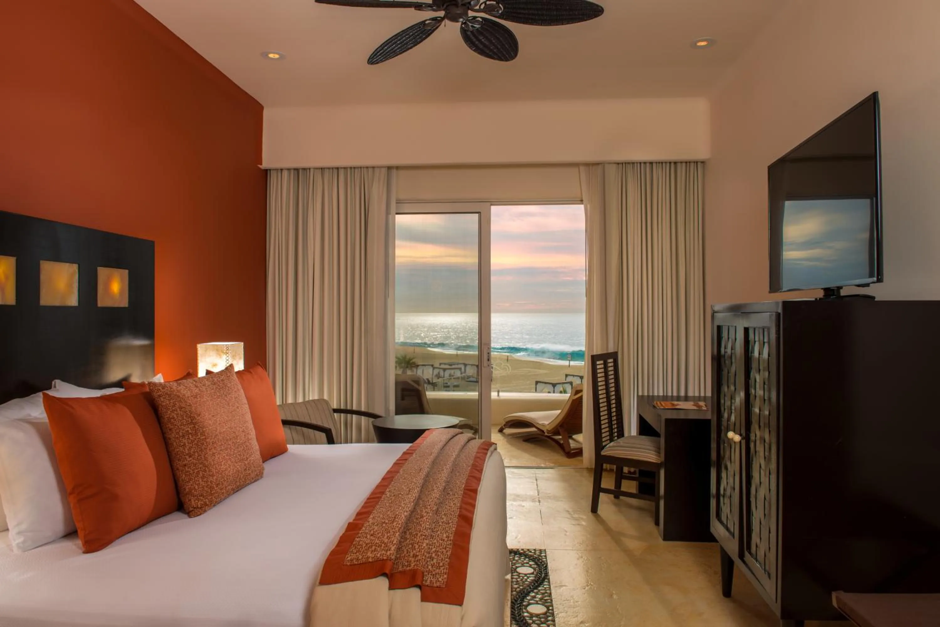 Balcony/Terrace, Bed in Pueblo Bonito Pacifica Golf & Spa Resort - All Inclusive - Adults Only
