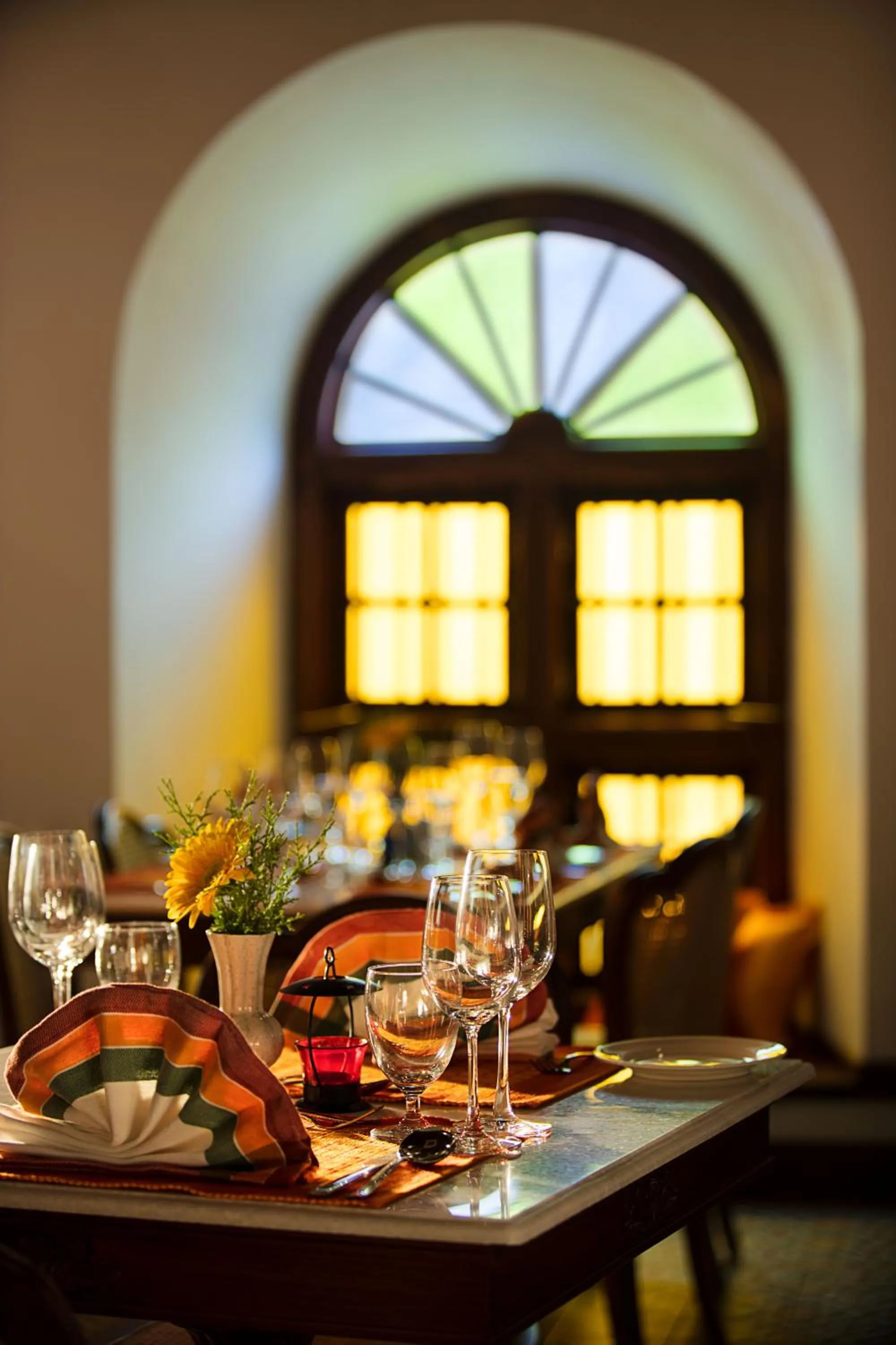 Dining area in Forte Kochi