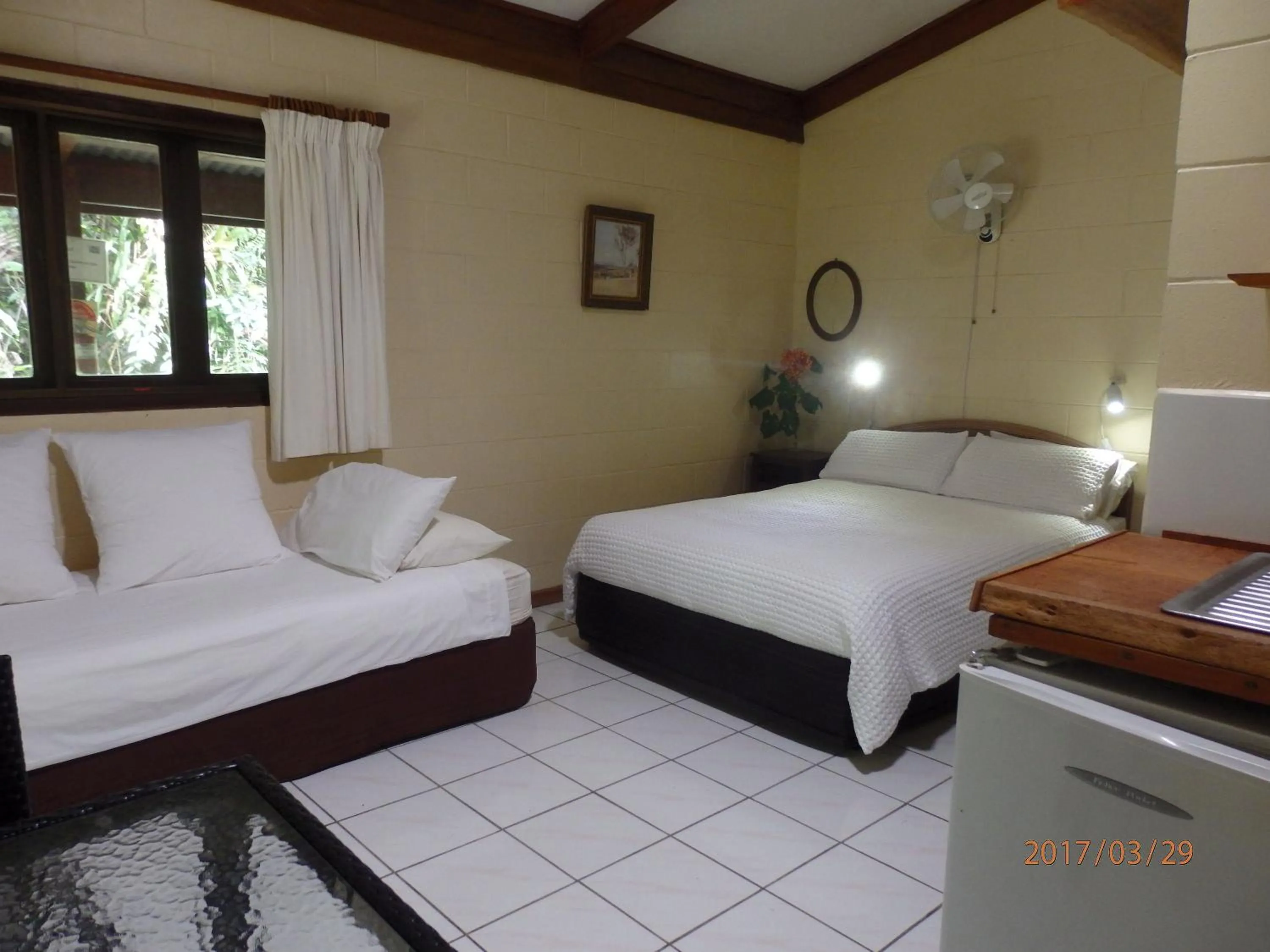 Bed in Daintree Deep Forest Lodge