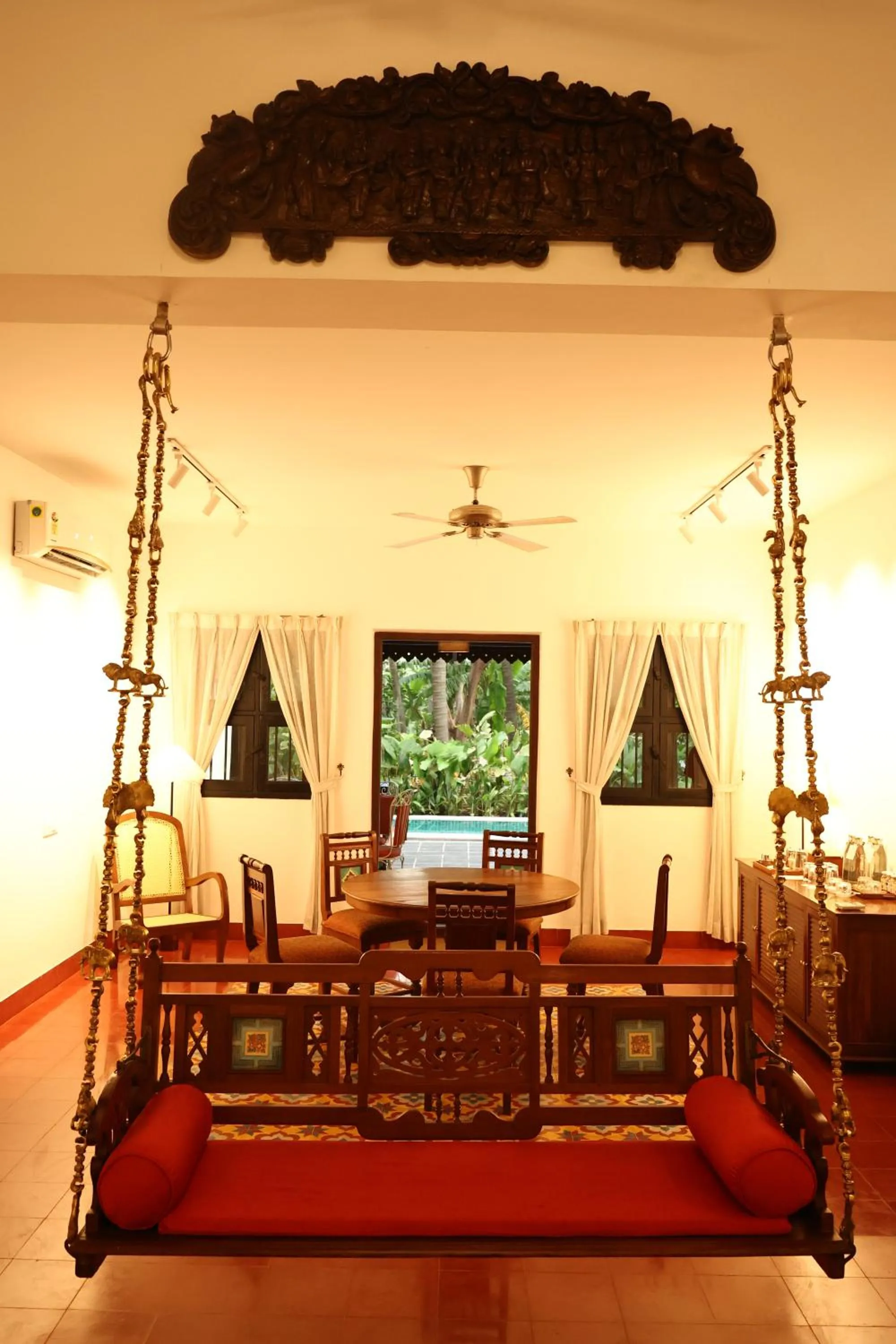 Living room in Mantra Koodam Kumbakonam - A CGH Earth Experience