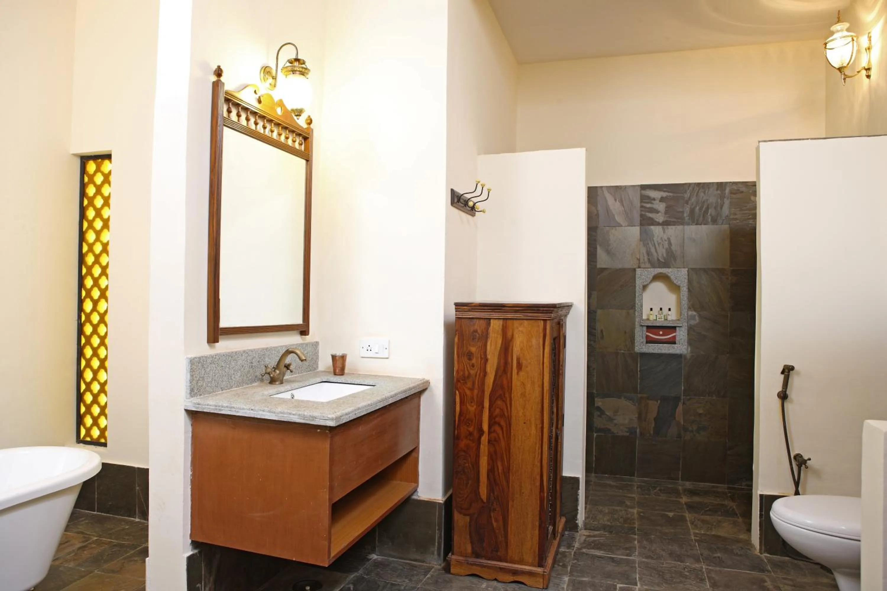 Bathroom in Mantra Koodam Kumbakonam - A CGH Earth Experience