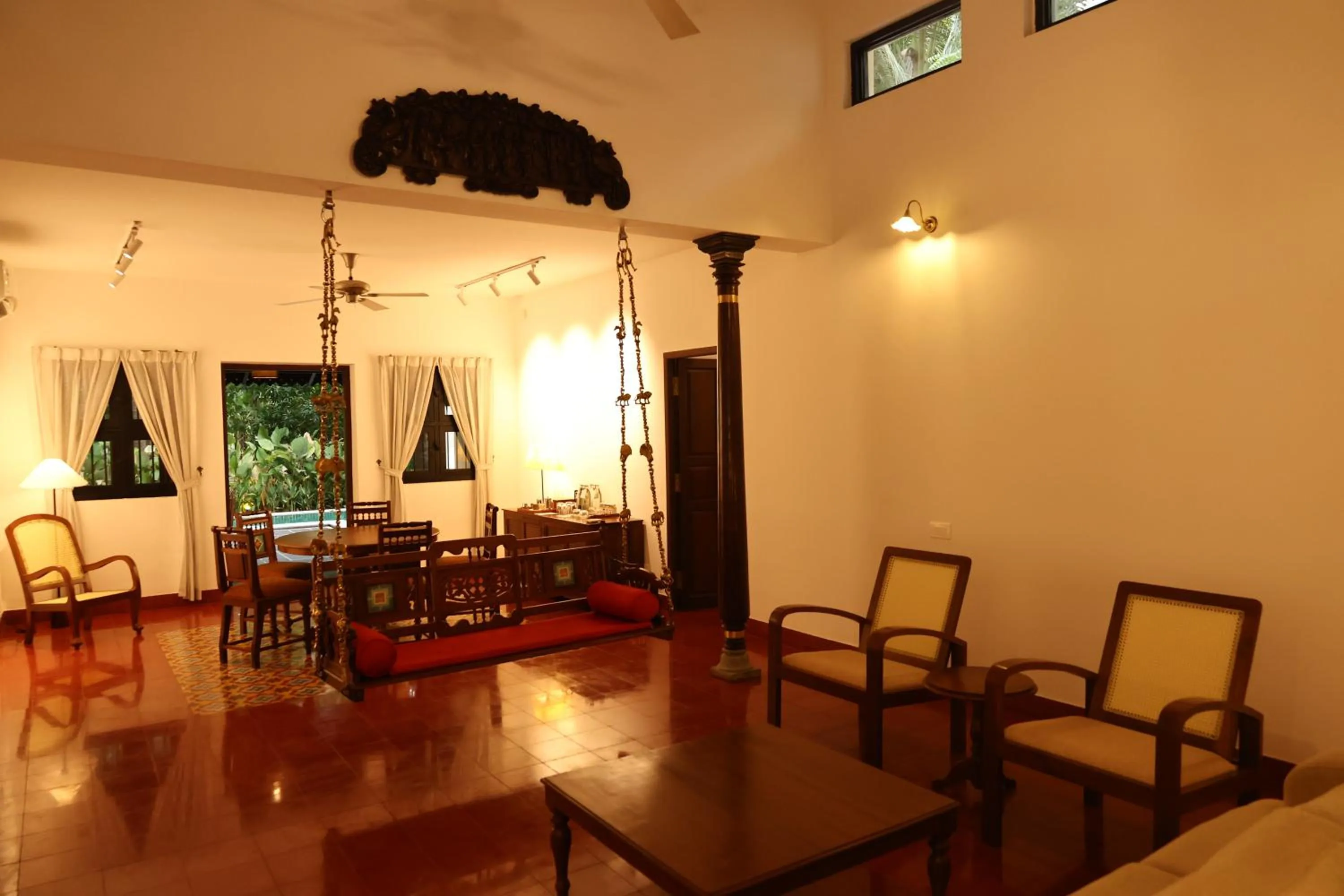Living room in Mantra Koodam Kumbakonam - A CGH Earth Experience