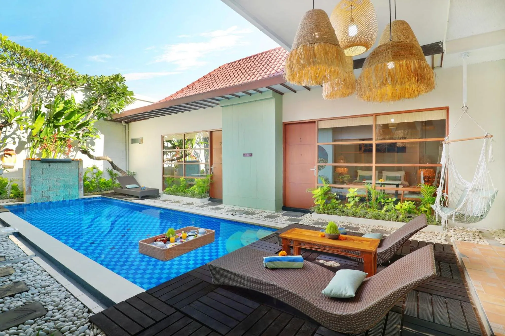 Seating area in The Vie Villa Legian