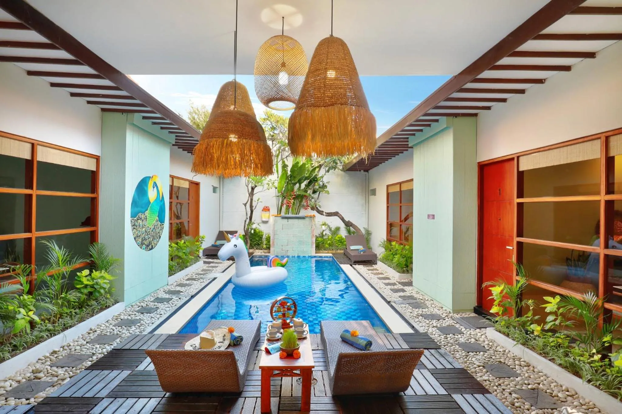 Swimming pool in The Vie Villa Legian