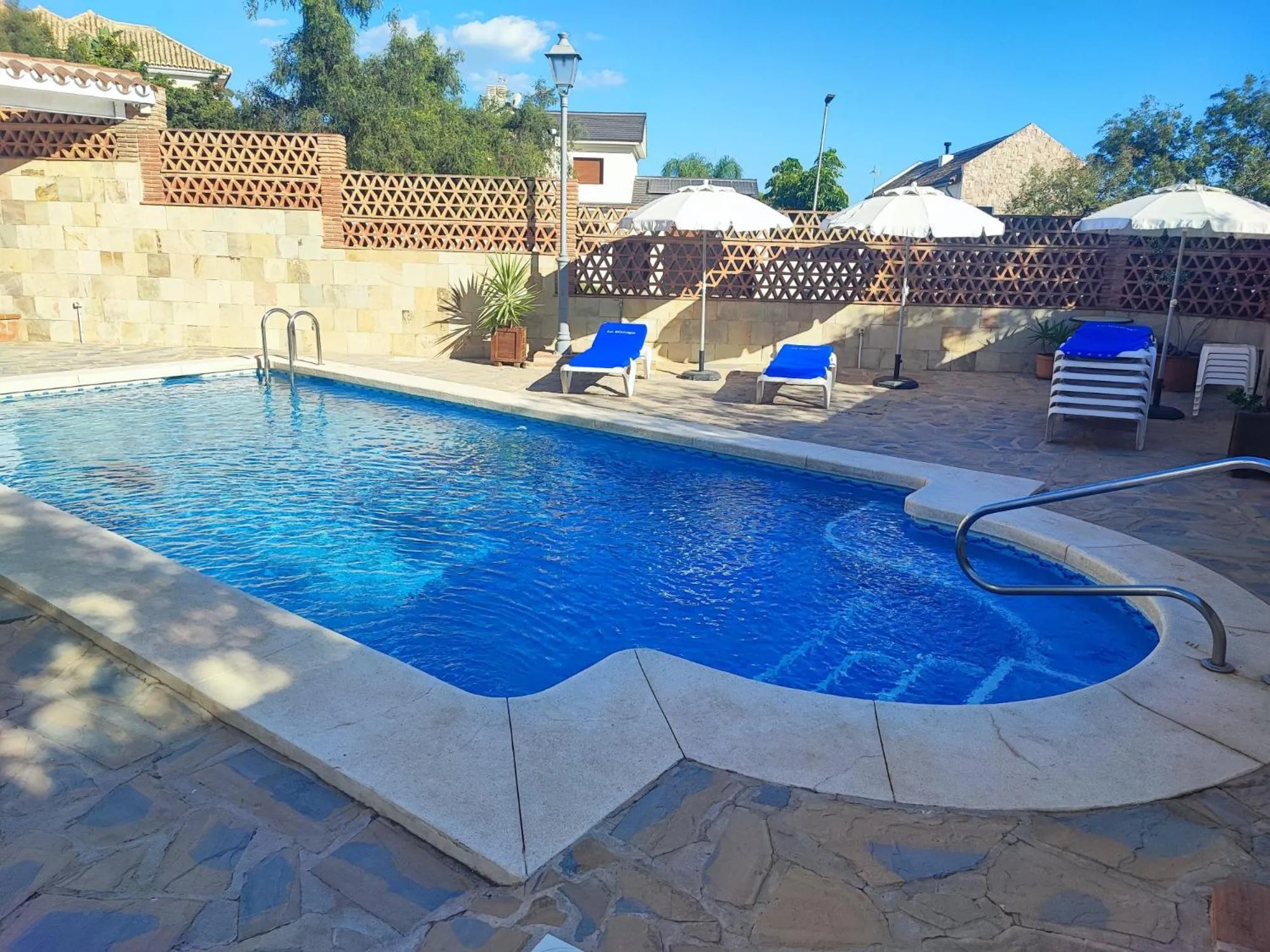 Pool view in Biznaga Hols