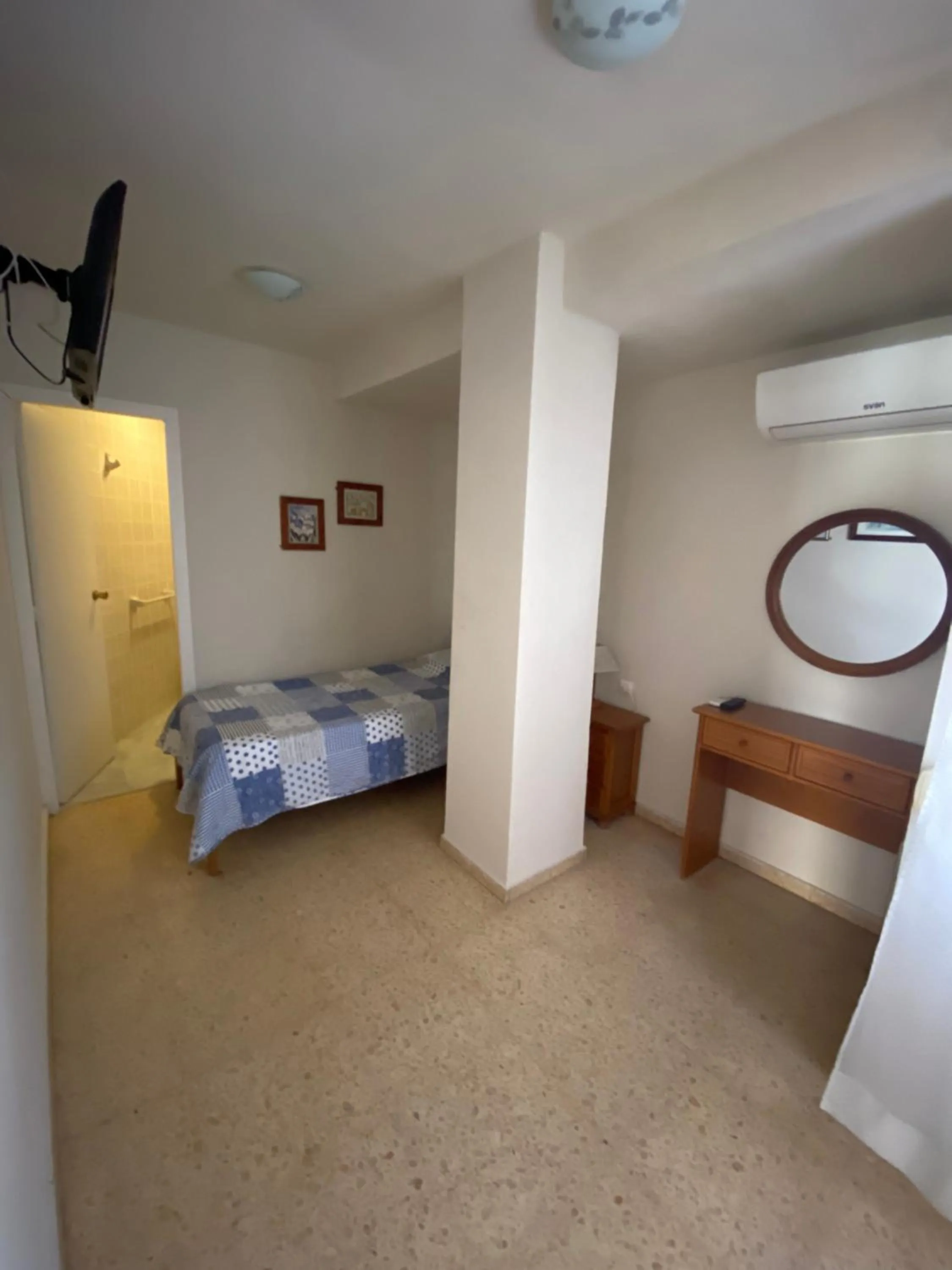 Bed in Pension El Parque