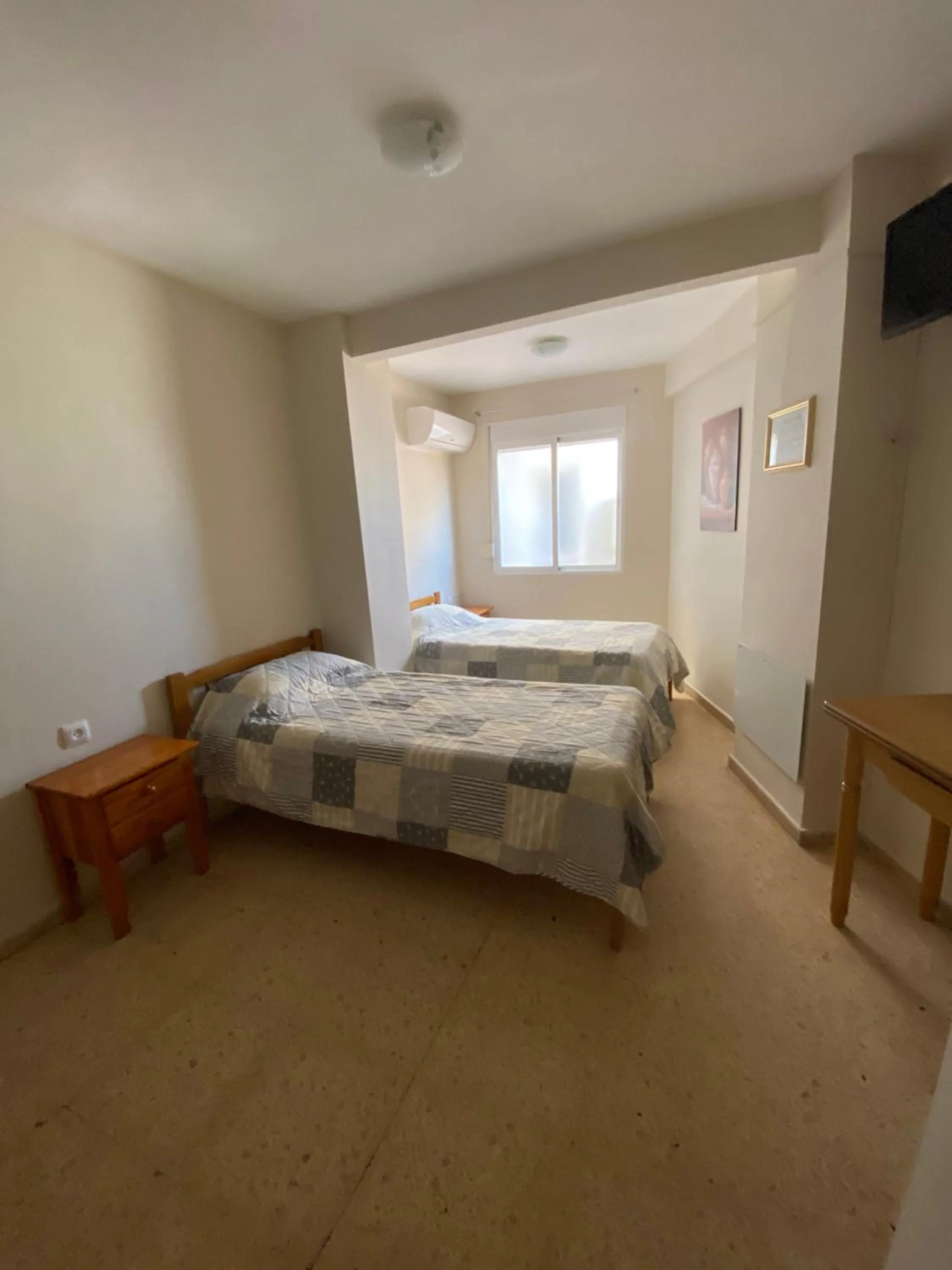 Bed in Pension El Parque