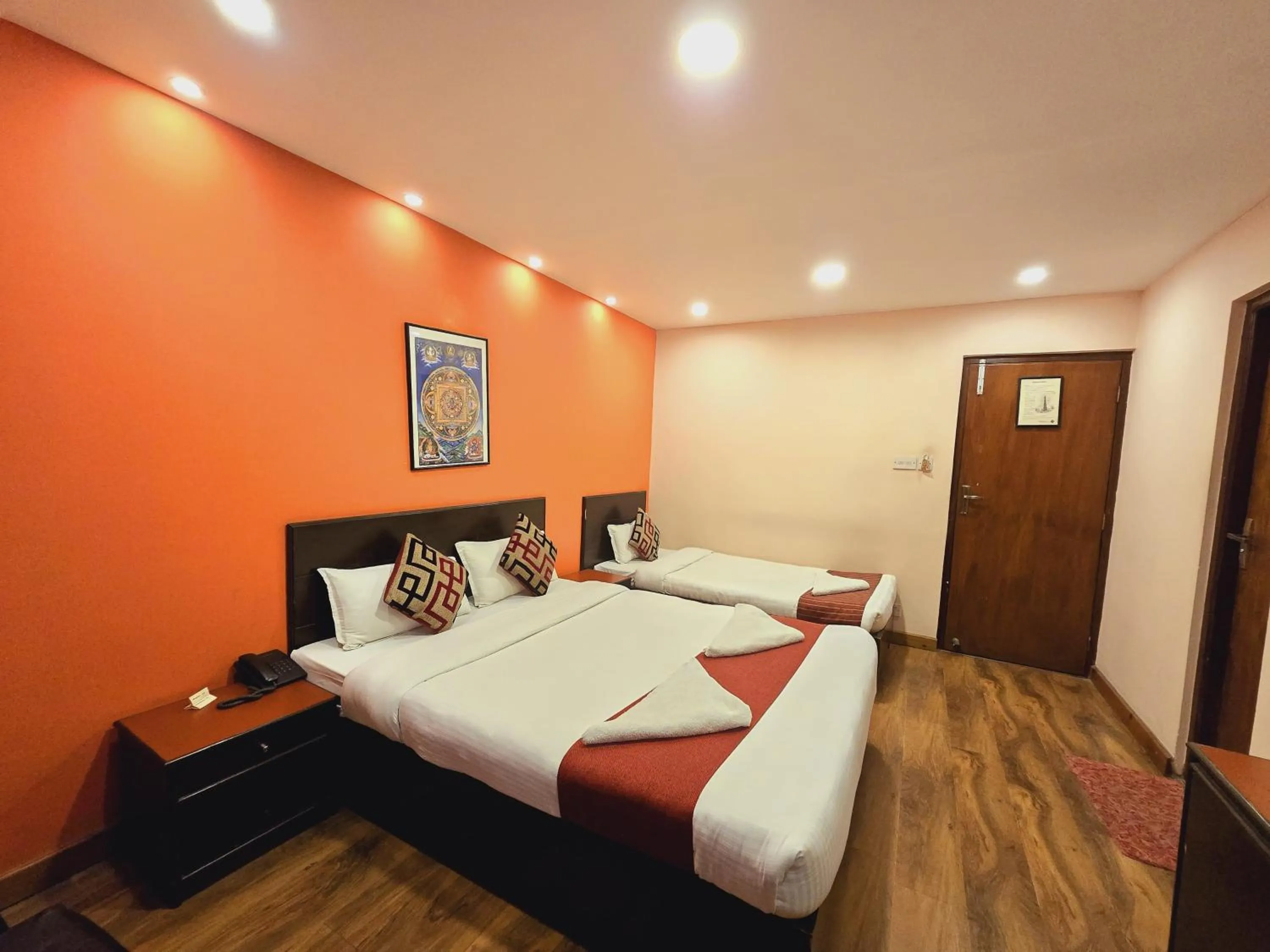 Bed in Cascade Hotel Kathmandu