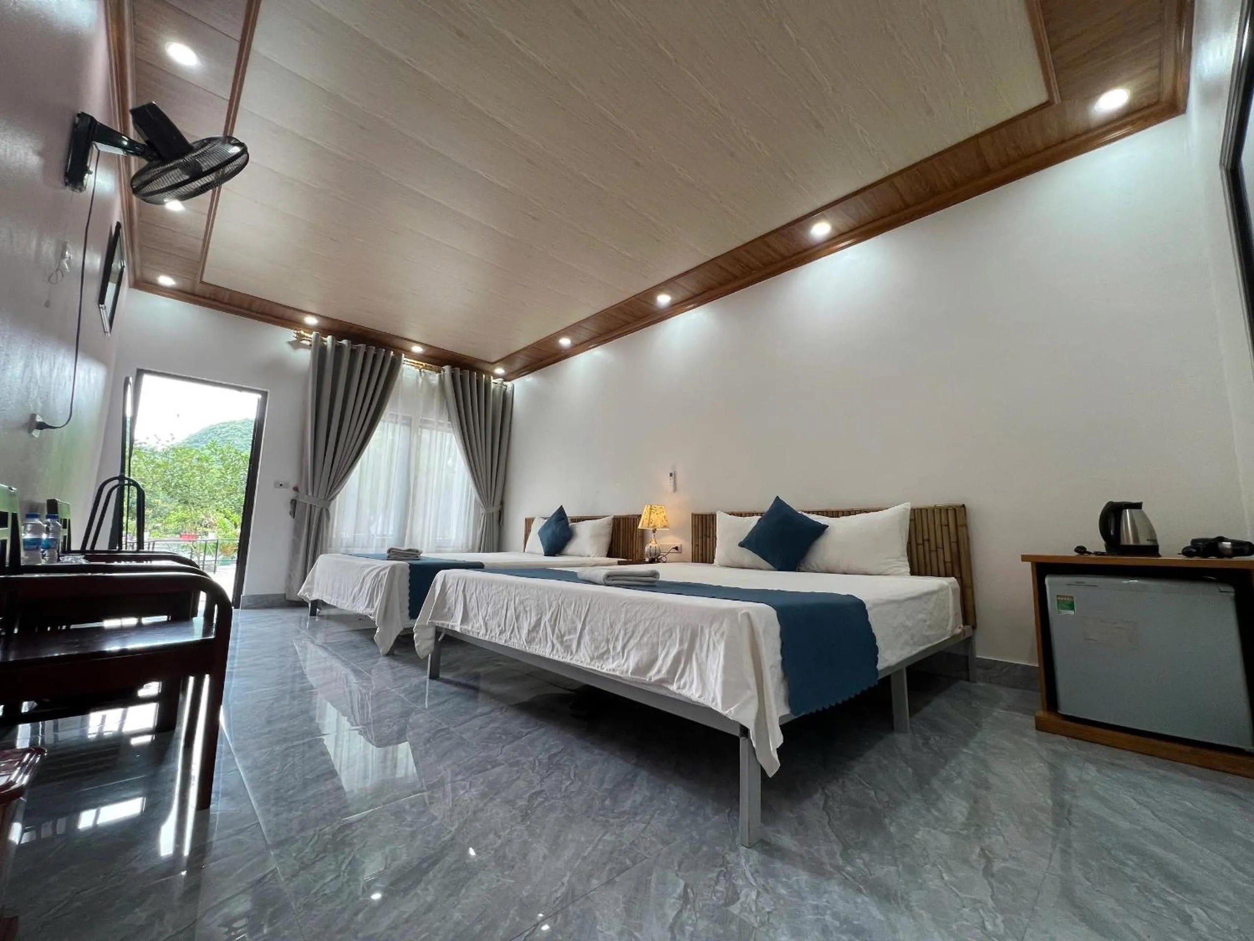 Bed in Tam Coc Serene Bungalow