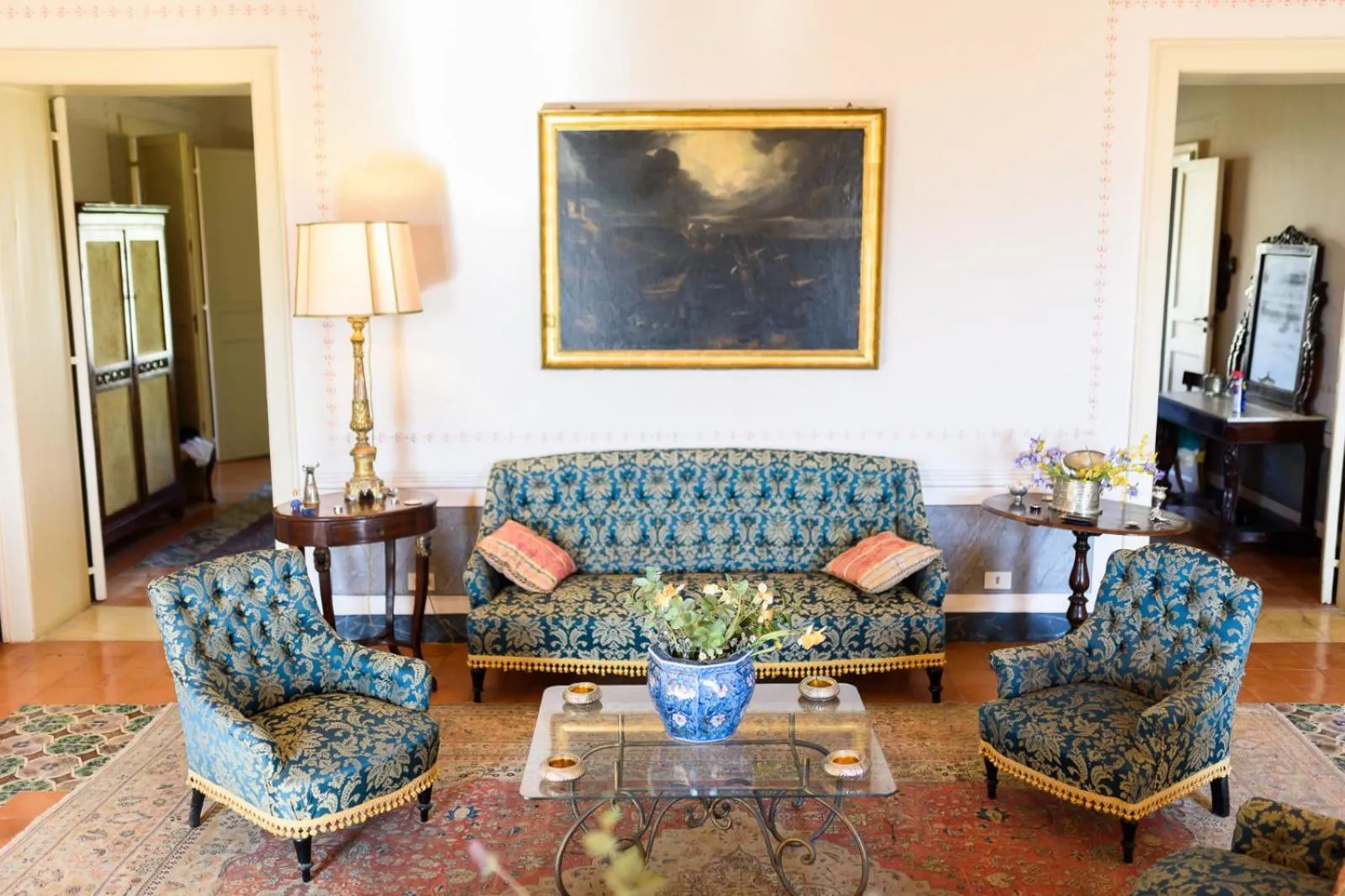 Seating area in Masseria Rossella