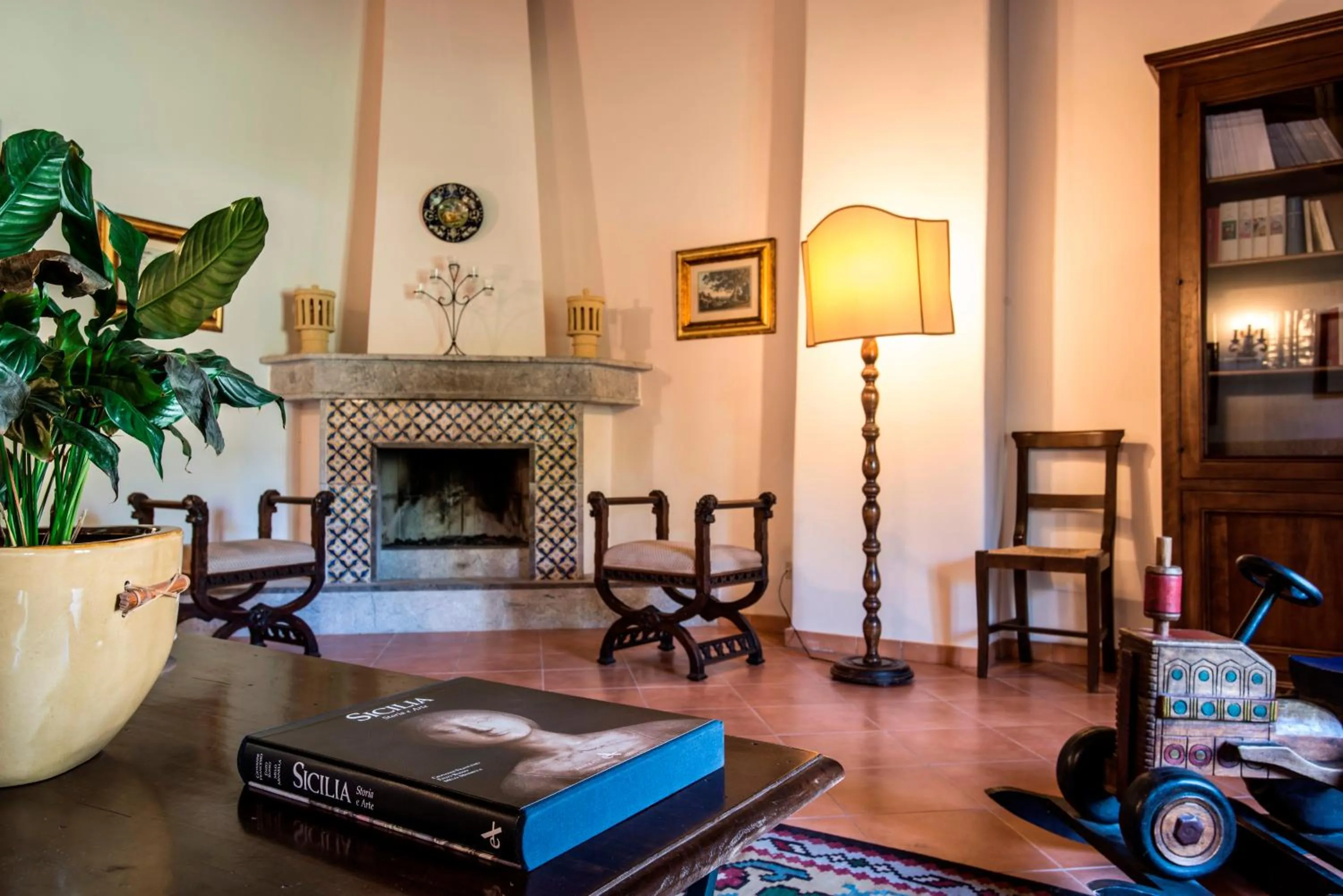 Communal lounge/ TV room in Masseria Rossella