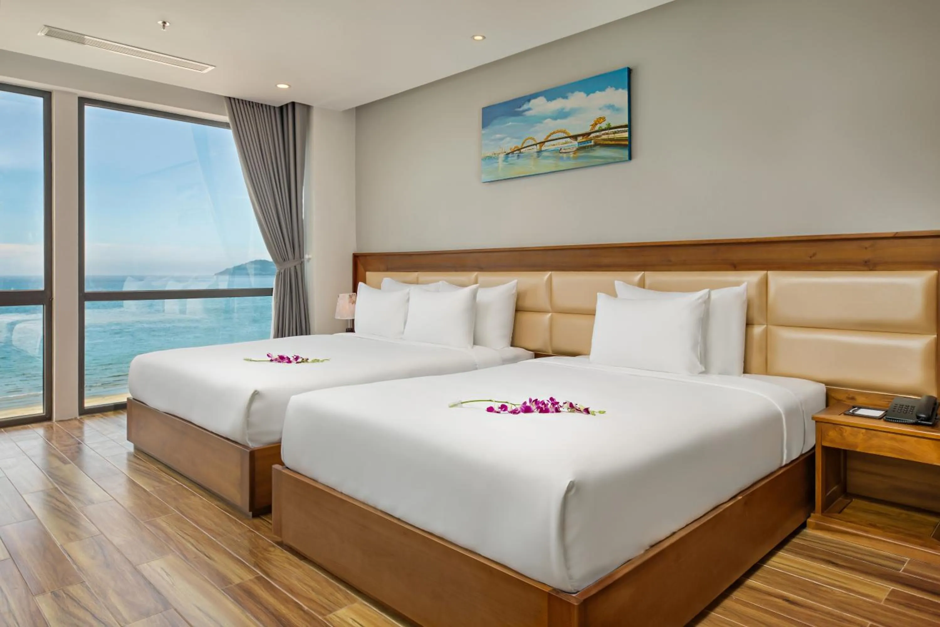 Bed in Alisia Beach Hotel Da Nang