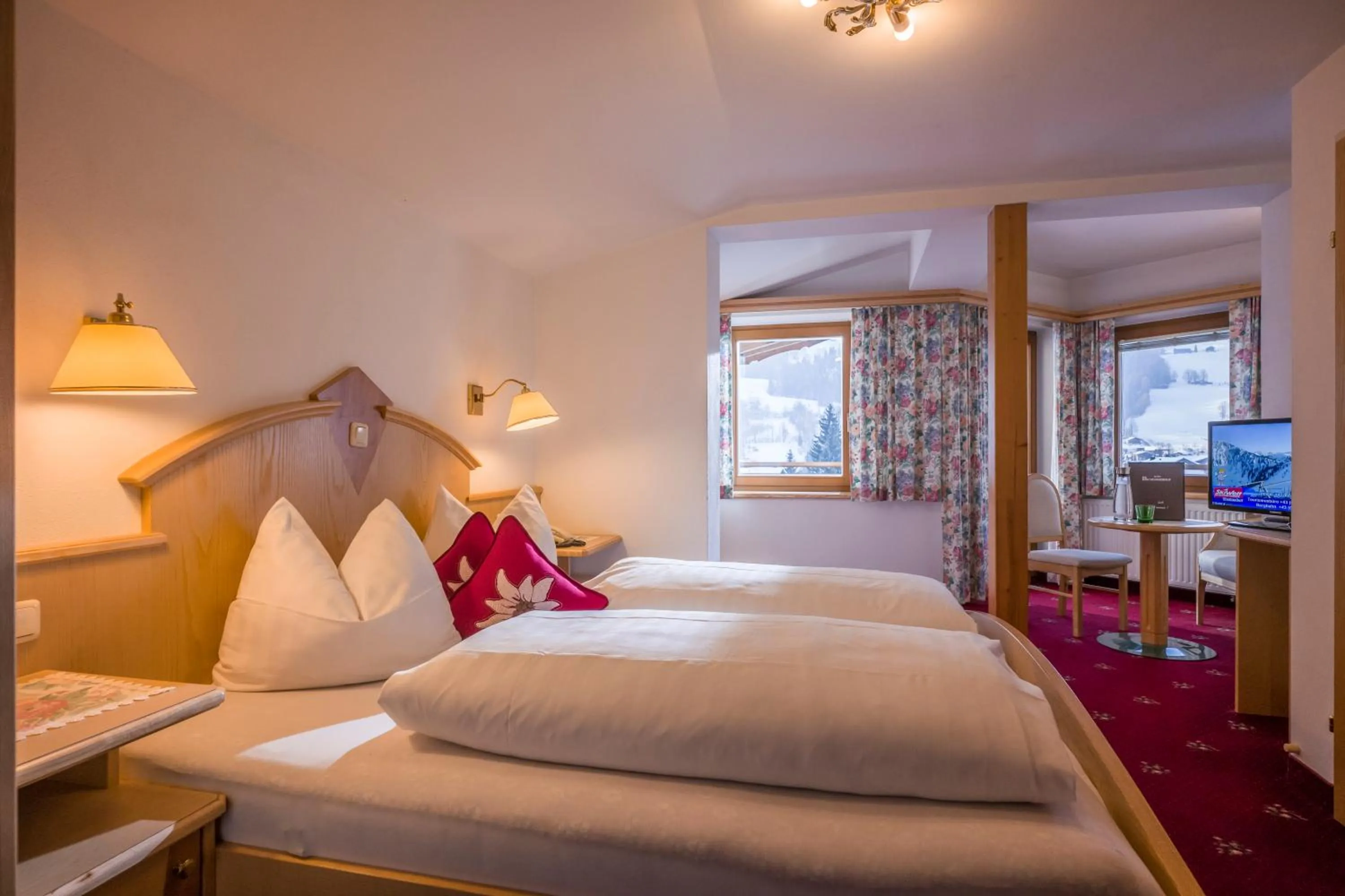 Bed in Hotel Bichlingerhof