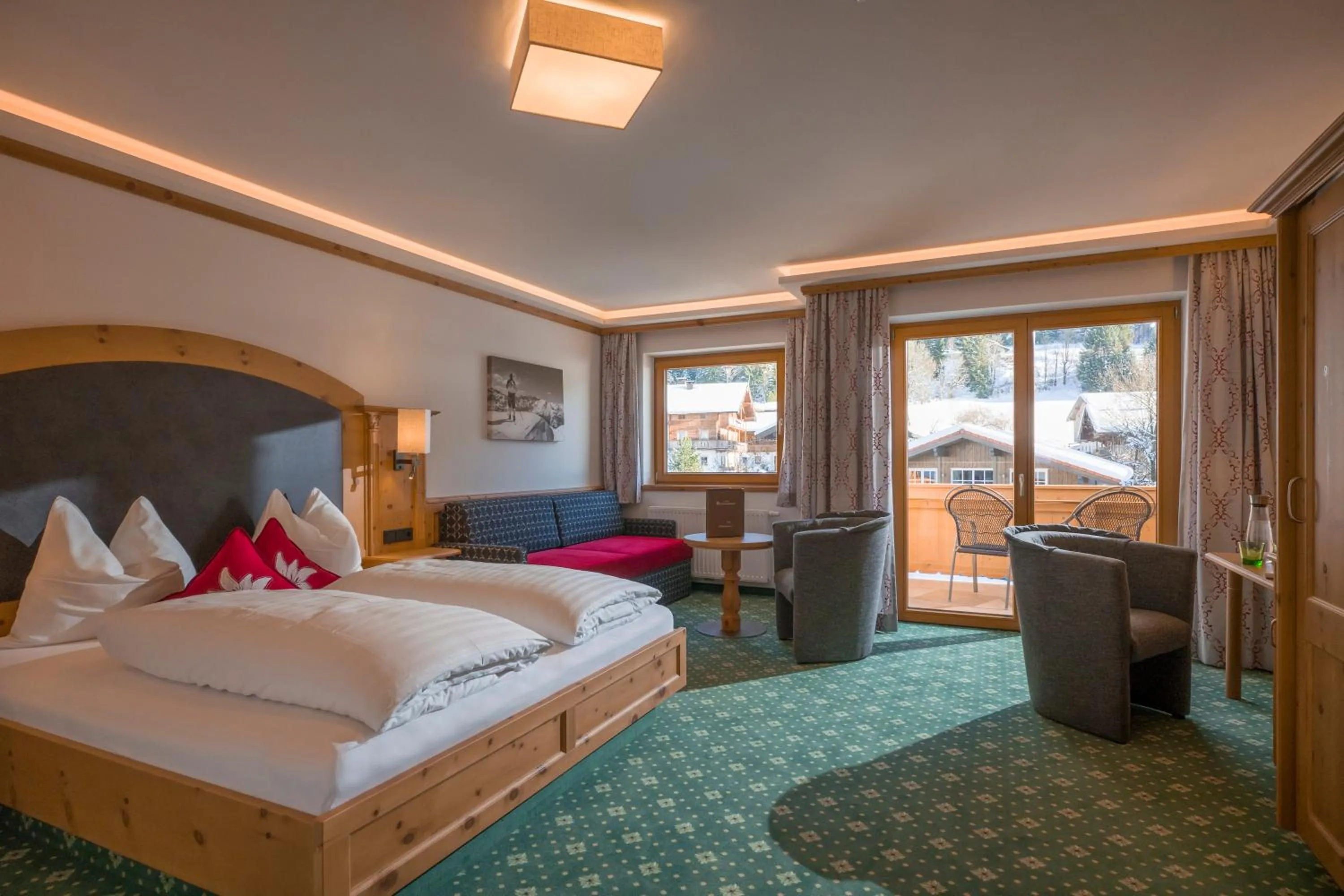 Bed in Hotel Bichlingerhof